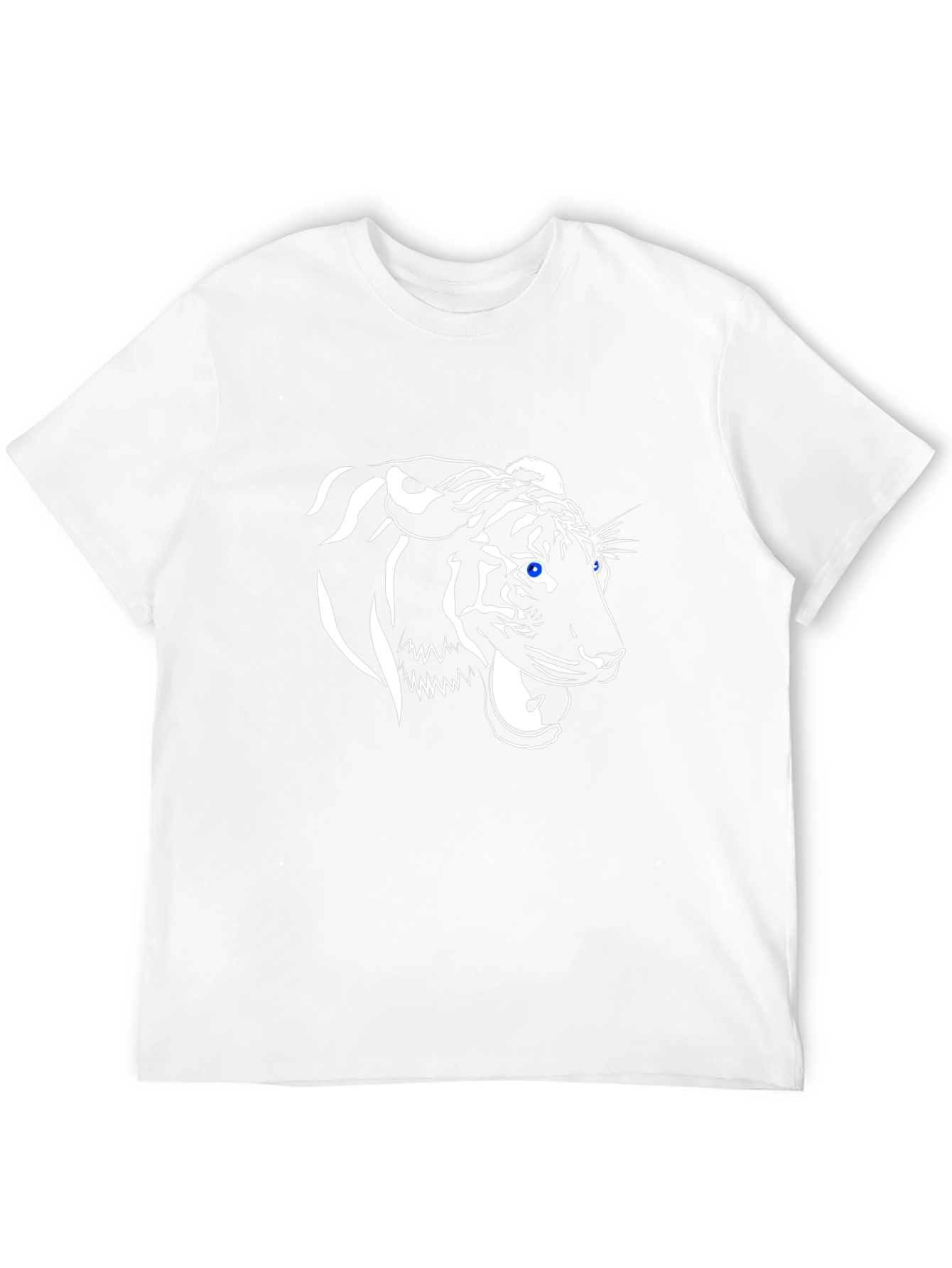 Black T-Shirt with Tiger Graphic