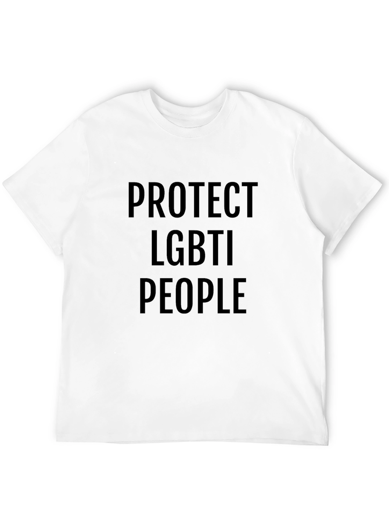 Protect LGBTI People Black Tee