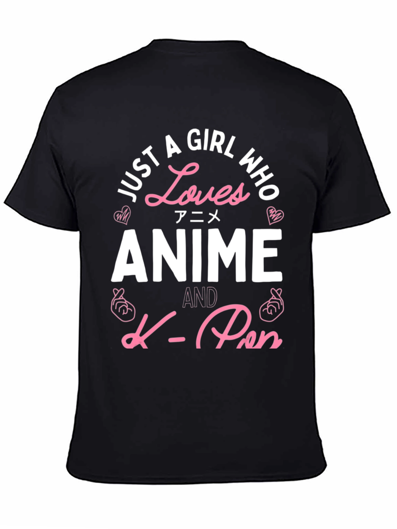 Anime & K-Pop Lover Tee - Black