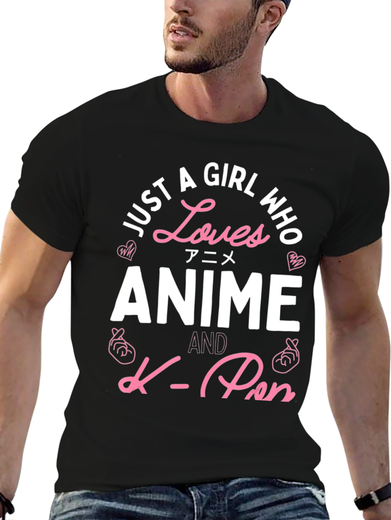 Anime & K-Pop Lover Tee - Black
