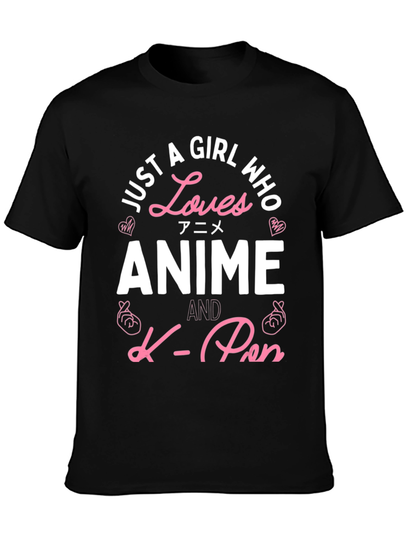Anime & K-Pop Lover Tee - Black