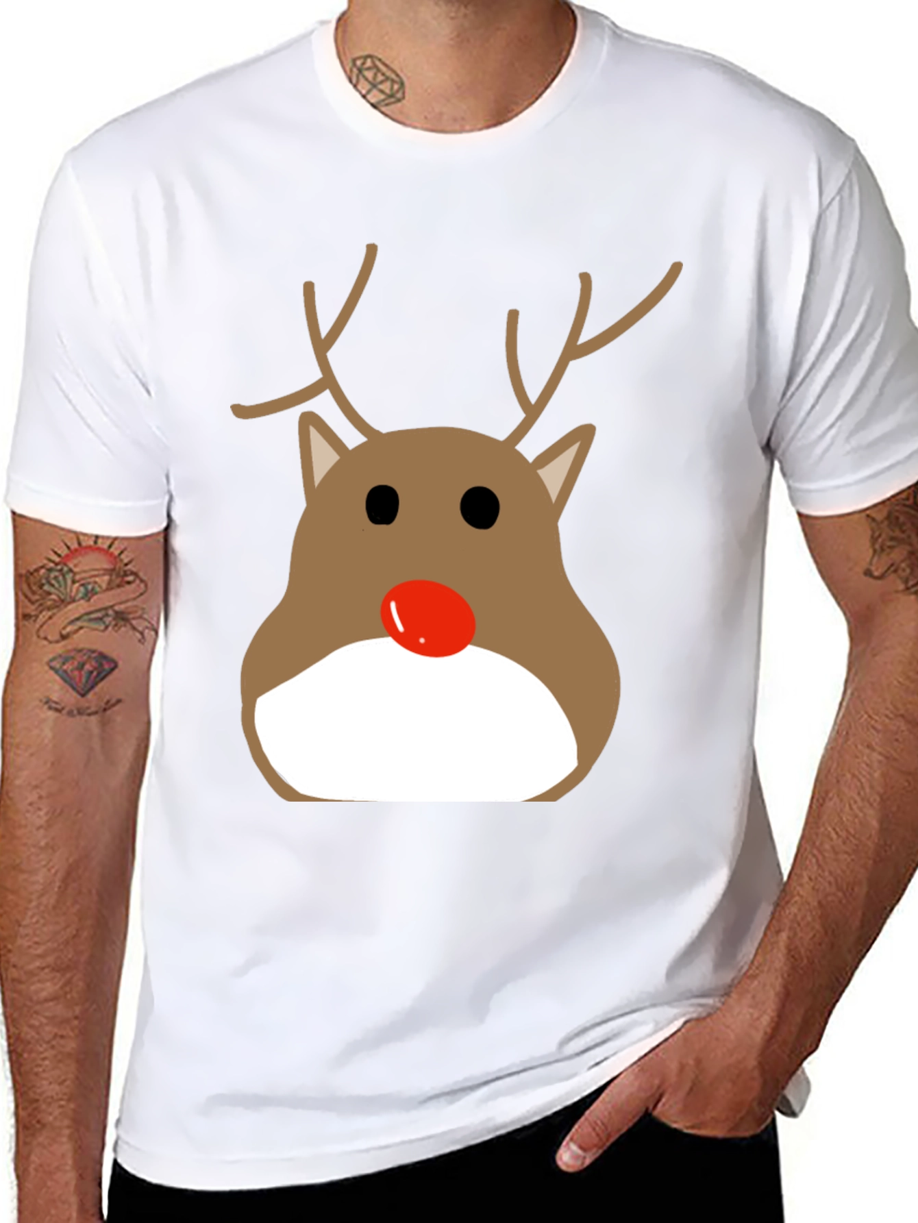 Rudolph Reindeer Christmas T-Shirt