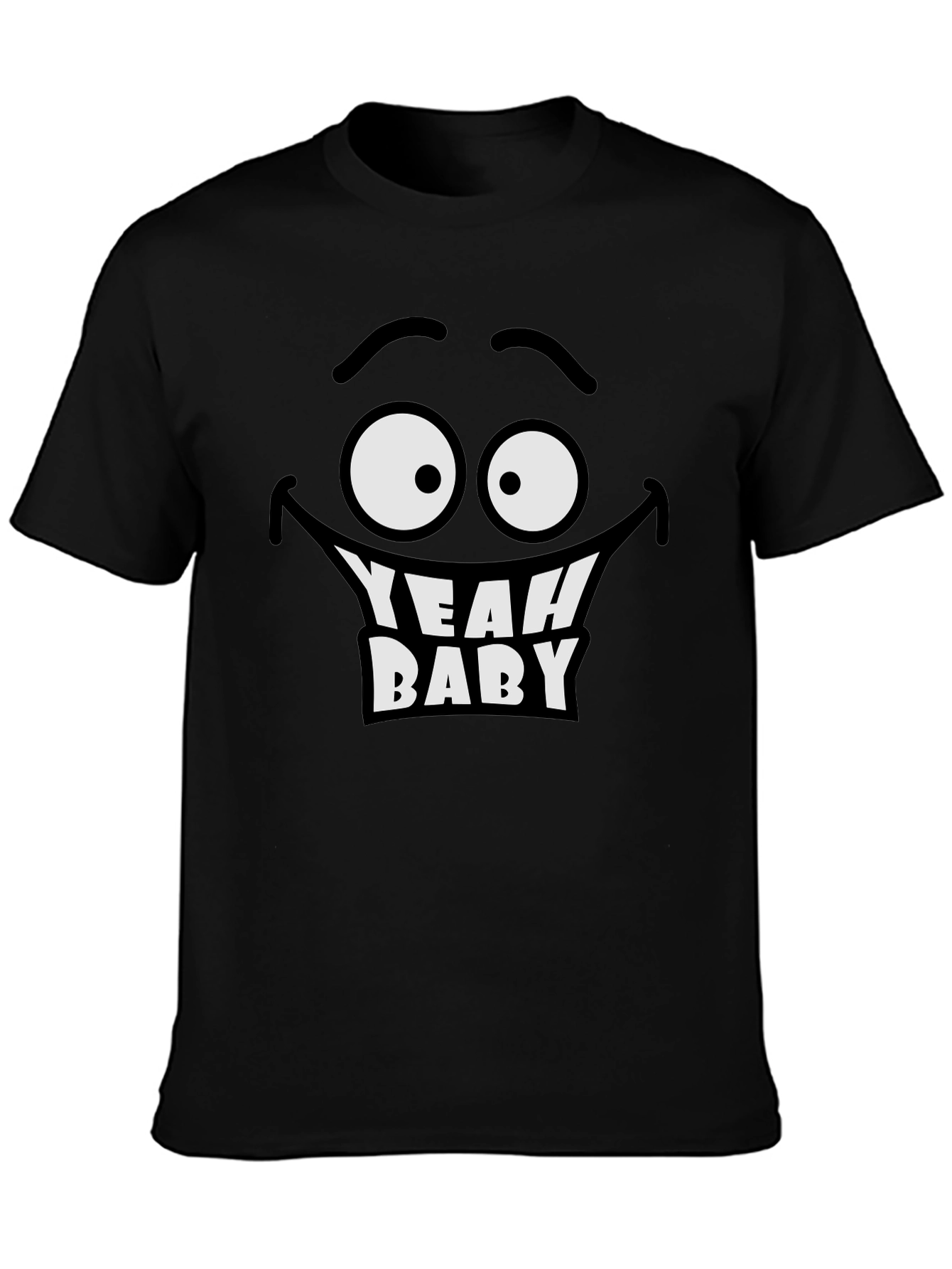 Yeah Baby Graphic Tee - Black Humor T-Shirt