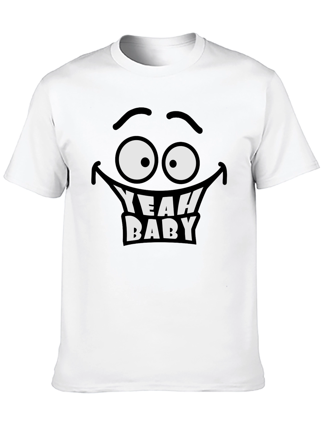 Yeah Baby Graphic Tee - Black Humor T-Shirt
