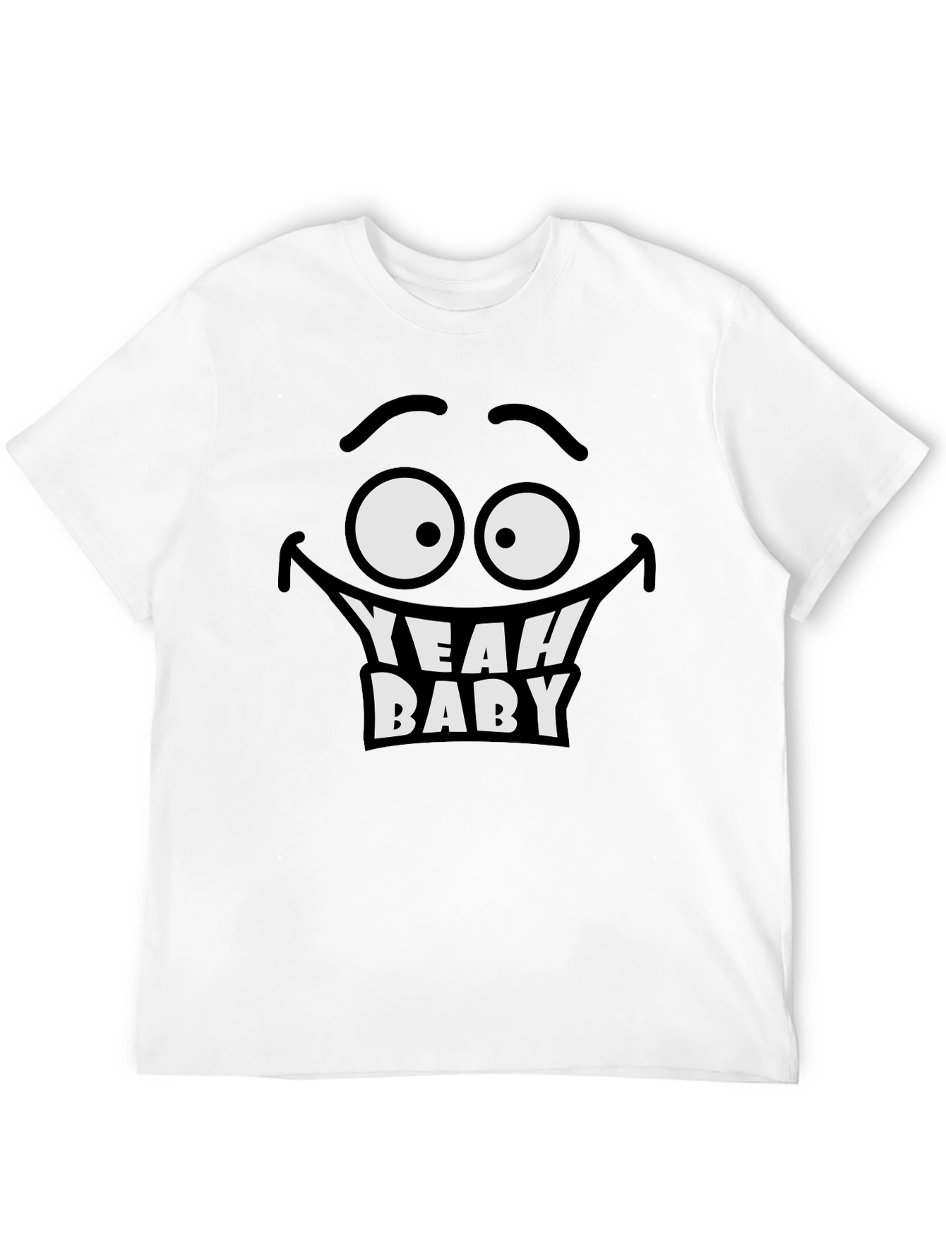 Yeah Baby Graphic Tee - Black Humor T-Shirt