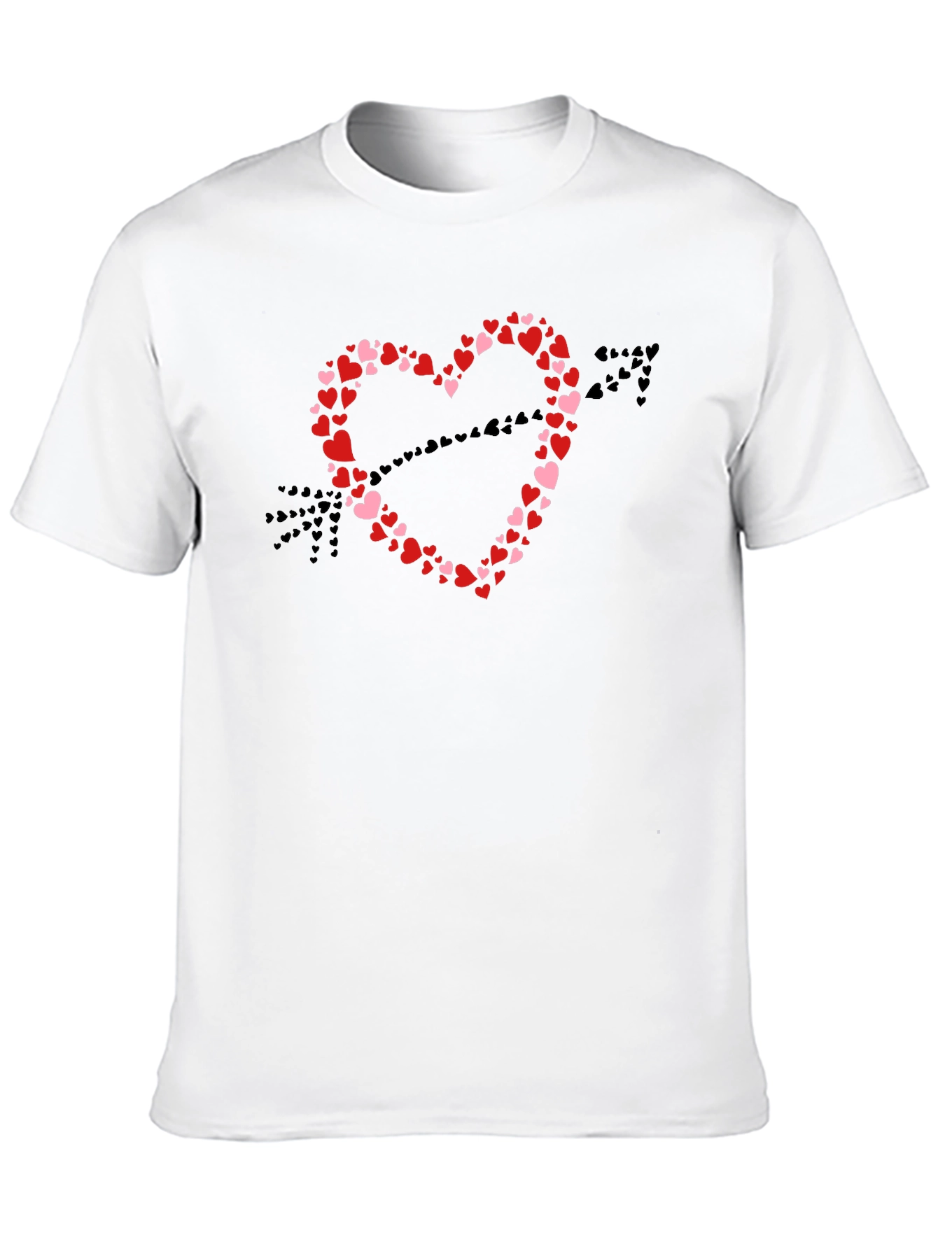 Heart Arrow Graphic T-Shirt - Valentines Day Apparel