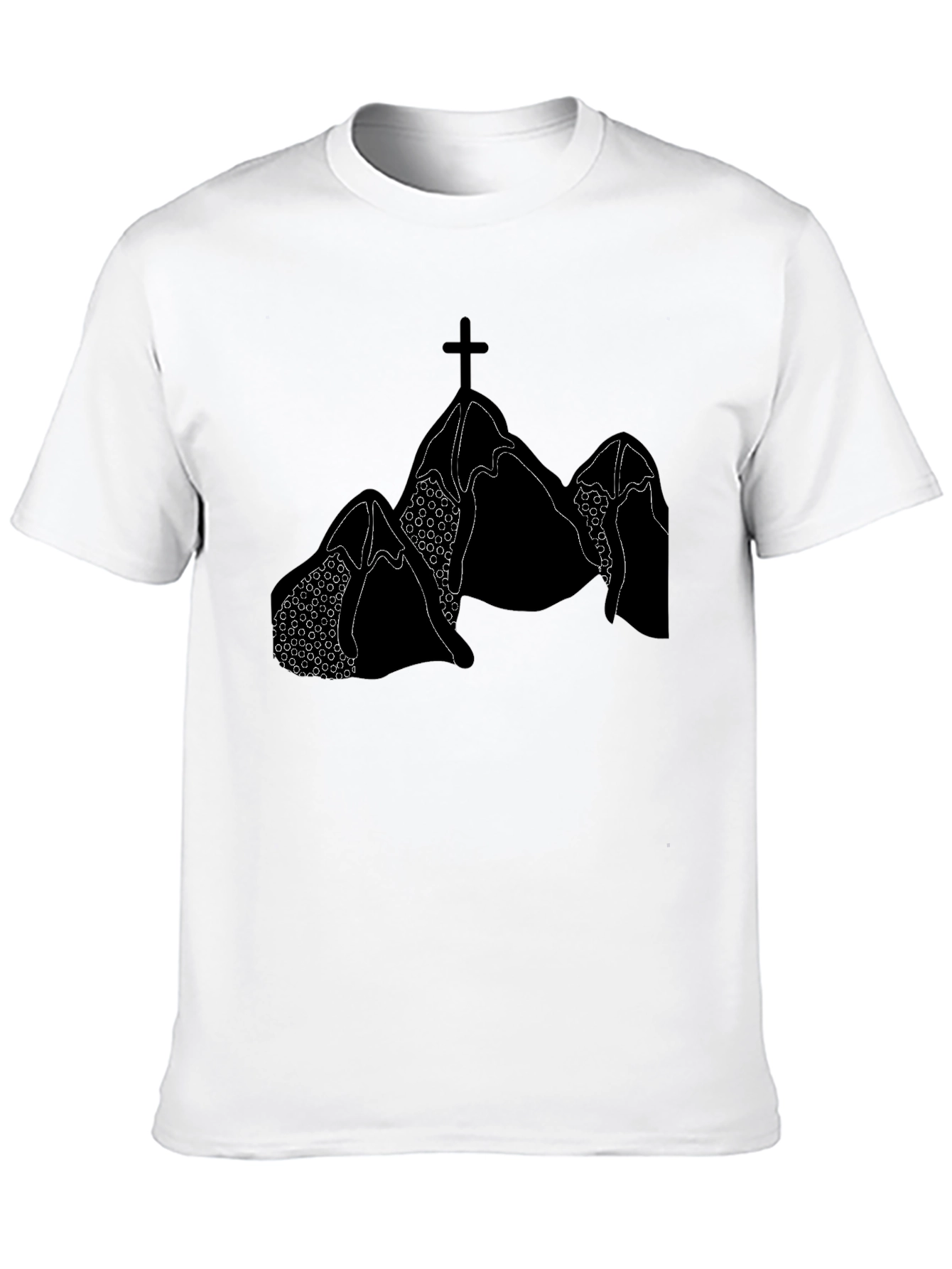 Mountain Cross Graphic Tee - Black