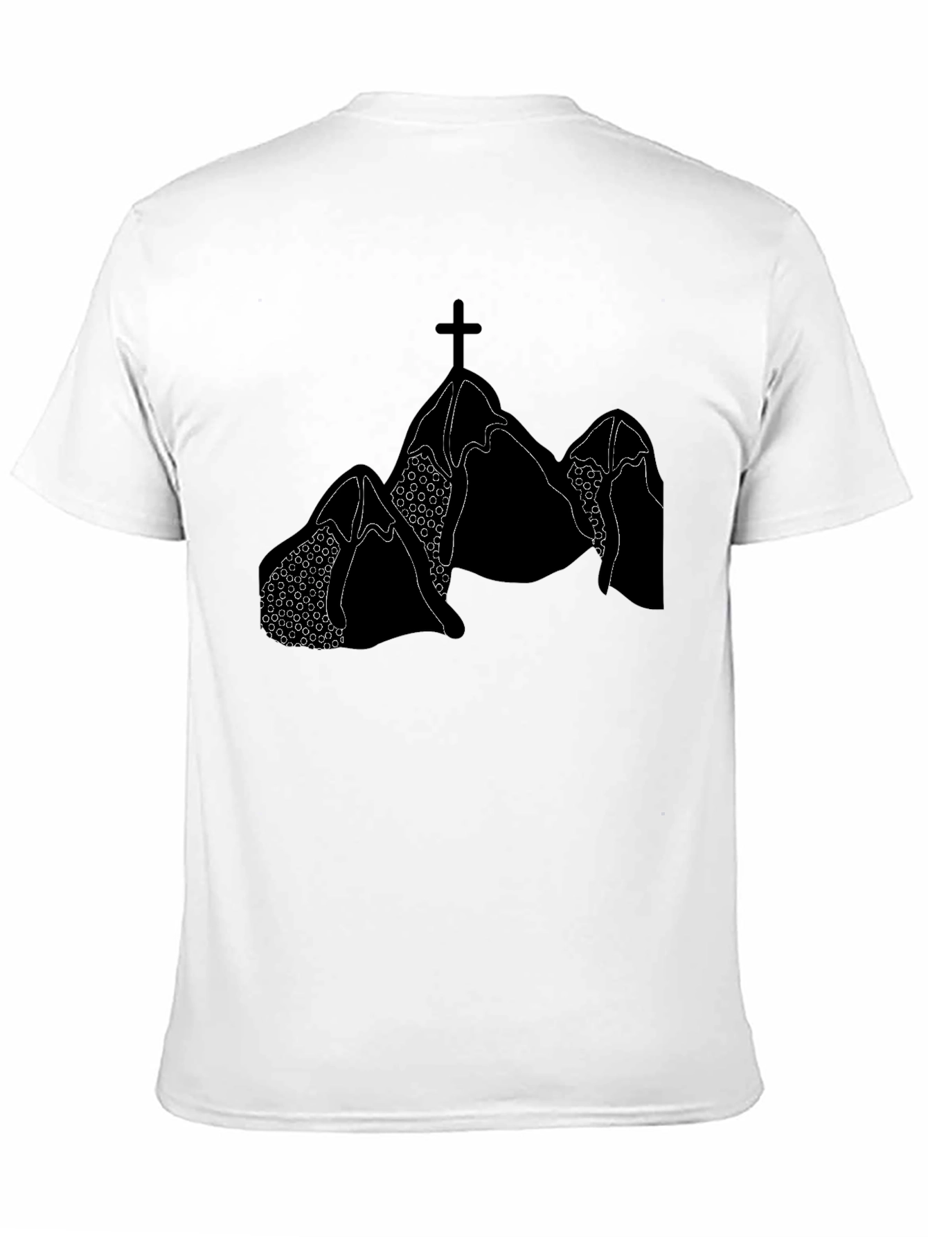Mountain Cross Graphic Tee - Black