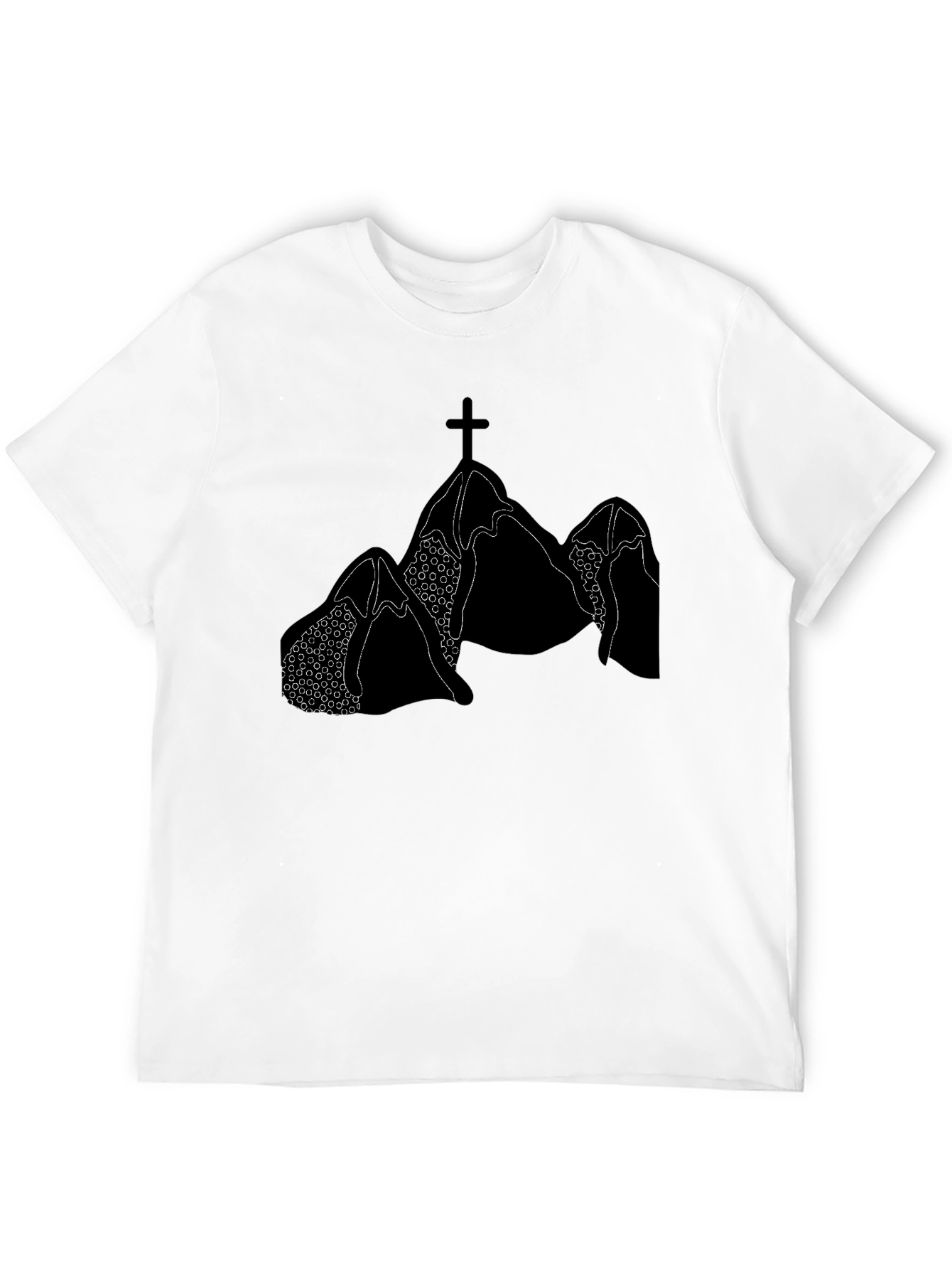 Mountain Cross Graphic Tee - Black
