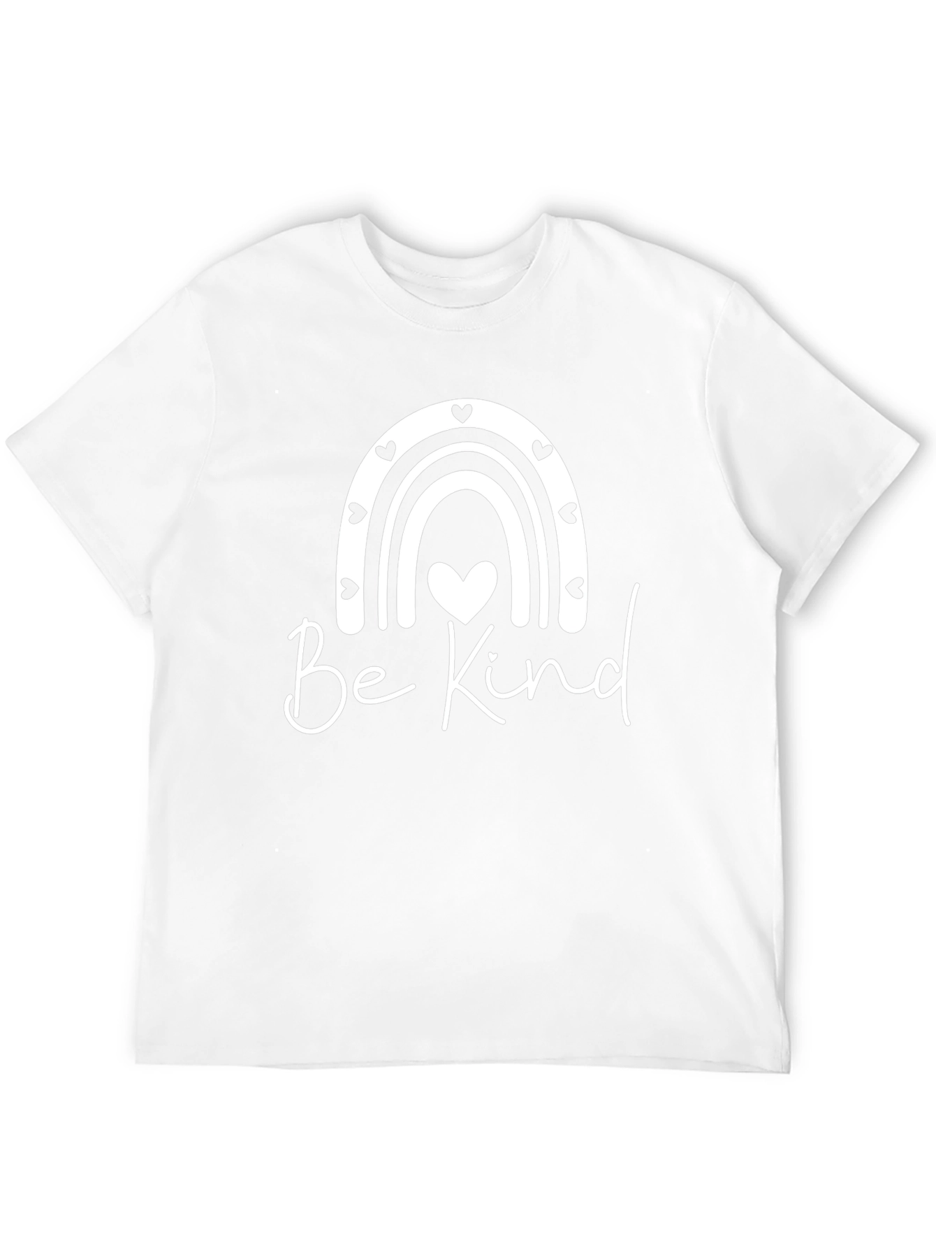 Be Kind Rainbow Heart T-Shirt - Black