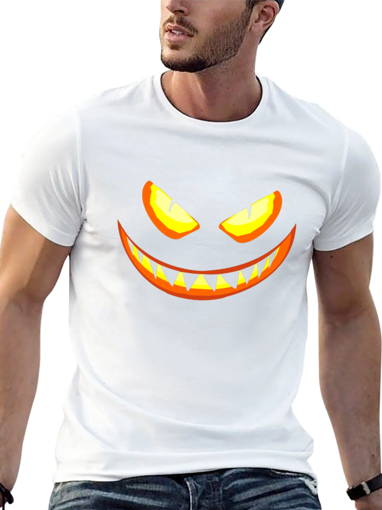 Scary Face Halloween T-Shirt