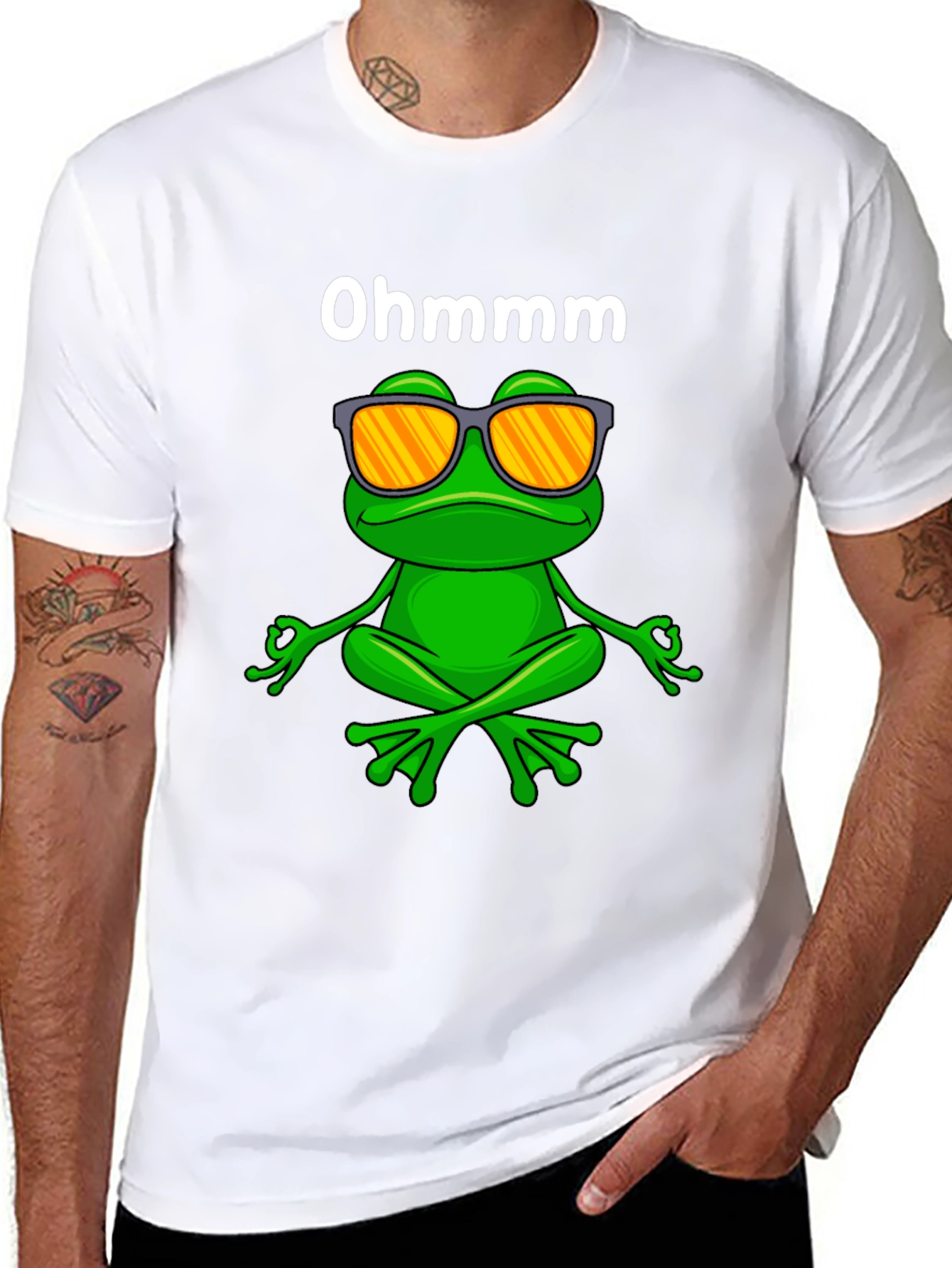 Ohm Frog T-Shirt - Meditating Frog Graphic Tee
