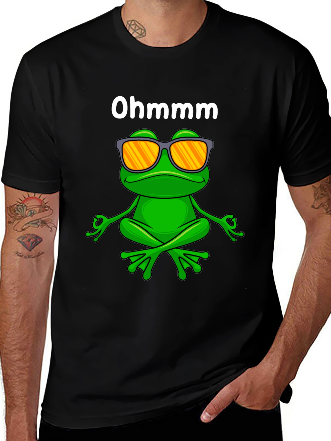 Ohm Frog T-Shirt - Meditating Frog Graphic Tee