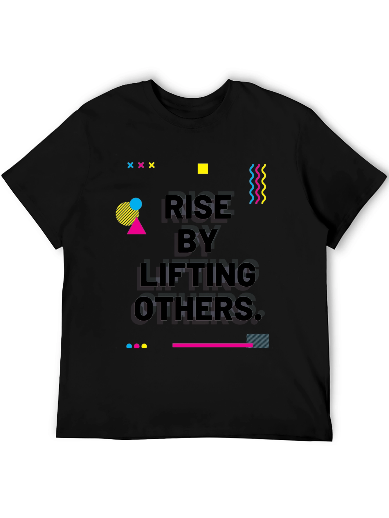 Rise by Lifting Others Graphic Tee - Black