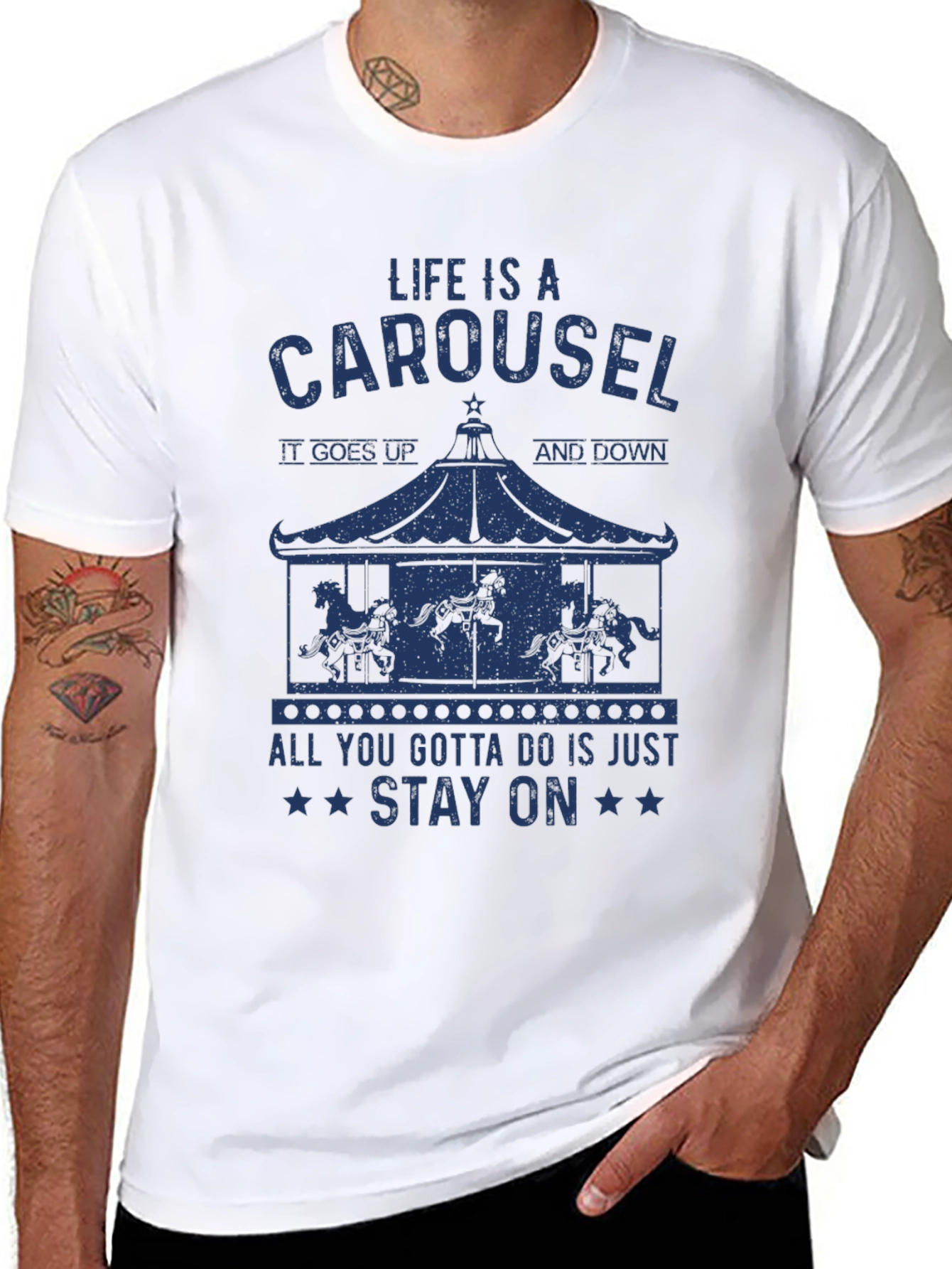 Carousel Graphic Tee - Lifes a Ride T-Shirt