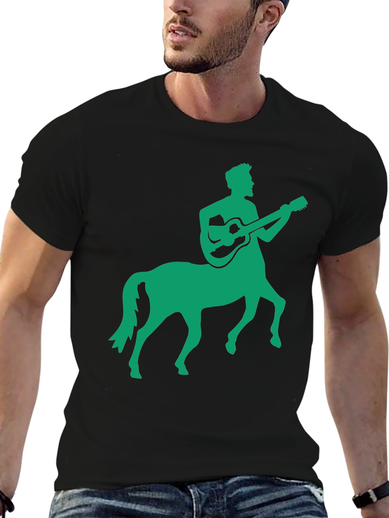 Centaur Guitarist Graphic Tee - Unique Design