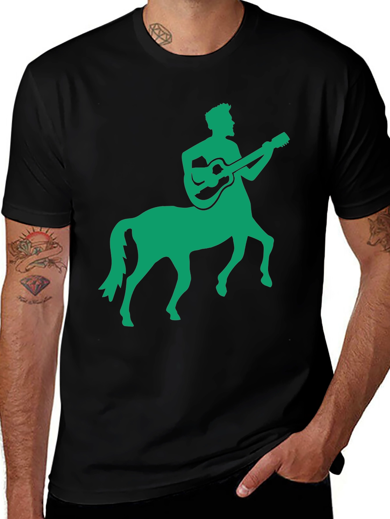 Centaur Guitarist Graphic Tee - Unique Design