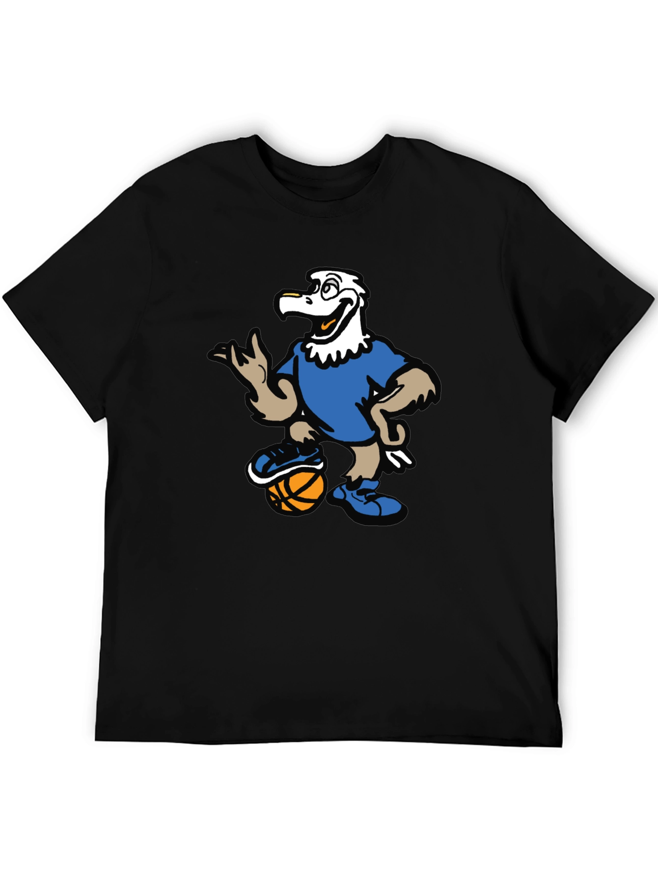 Cartoon Eagle Basketball T-Shirt
