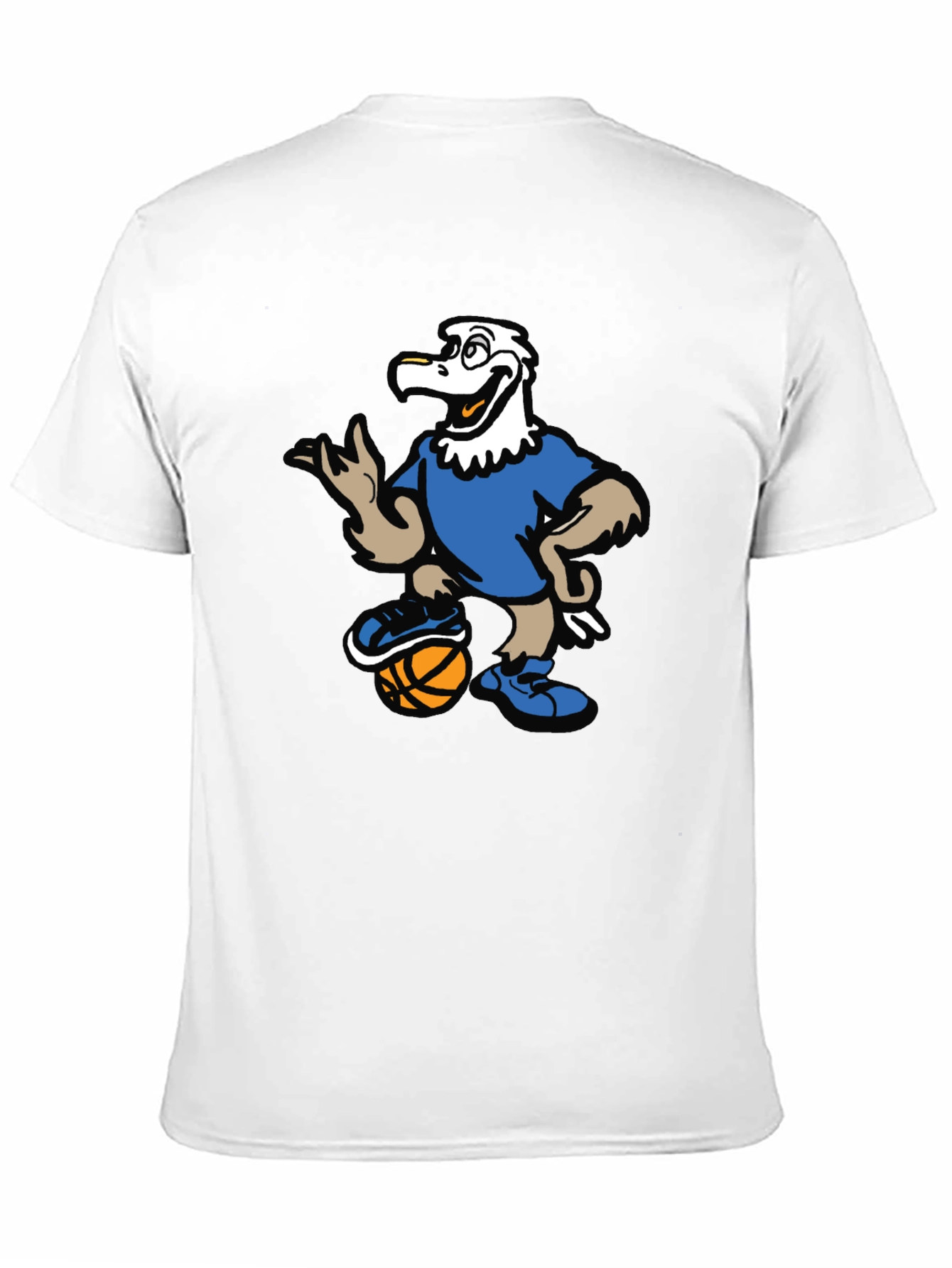 Cartoon Eagle Basketball T-Shirt