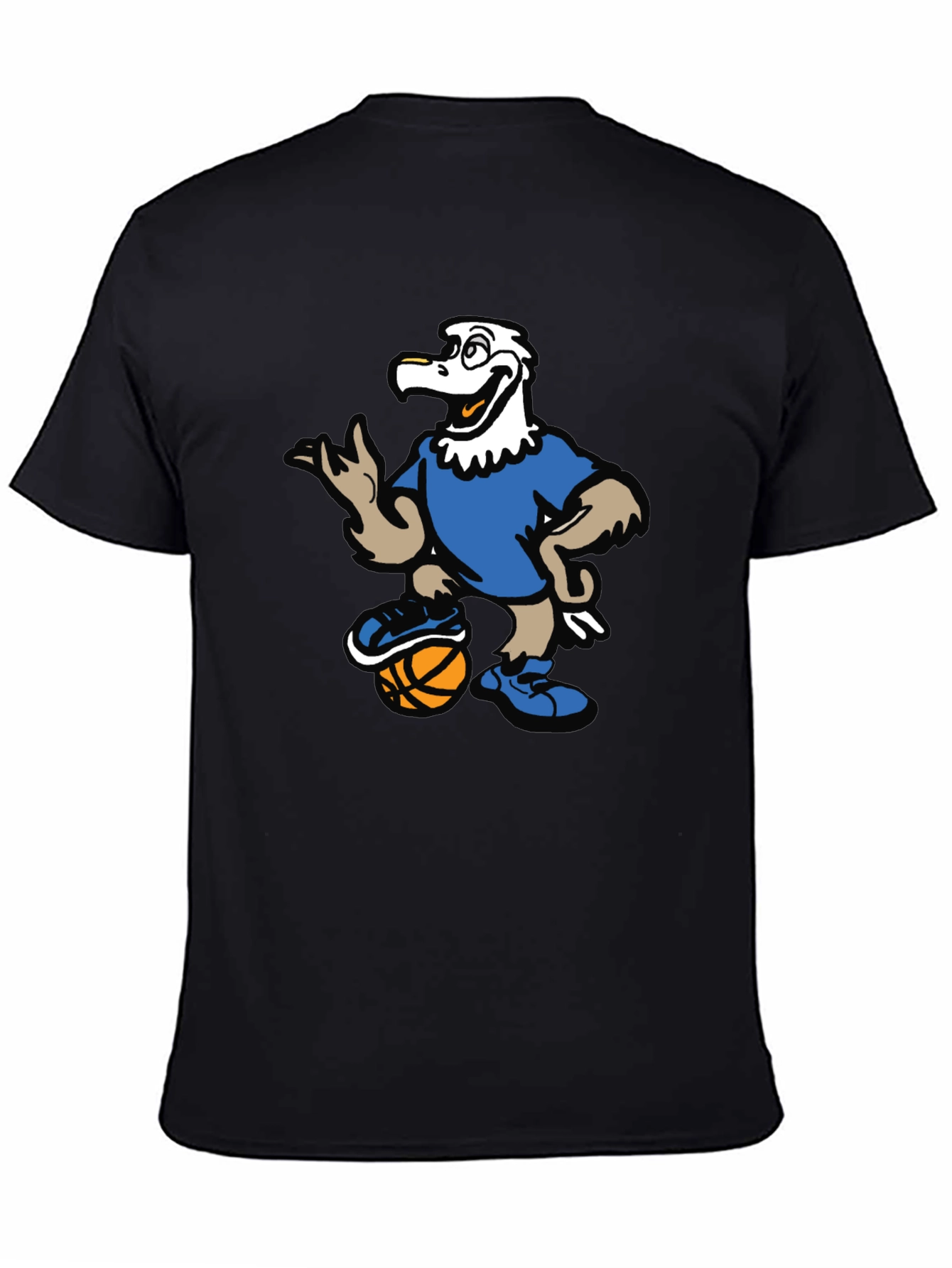 Cartoon Eagle Basketball T-Shirt