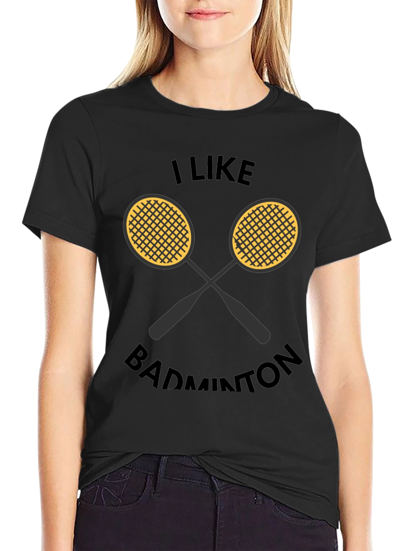 I Like Badminton Graphic Tee
