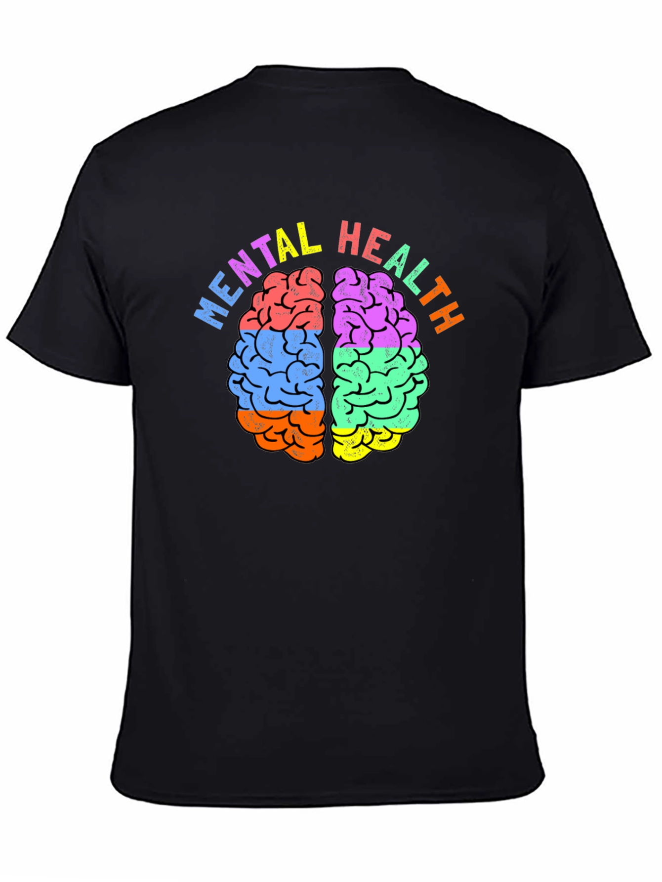 Mental Health Brain Graphic Tee