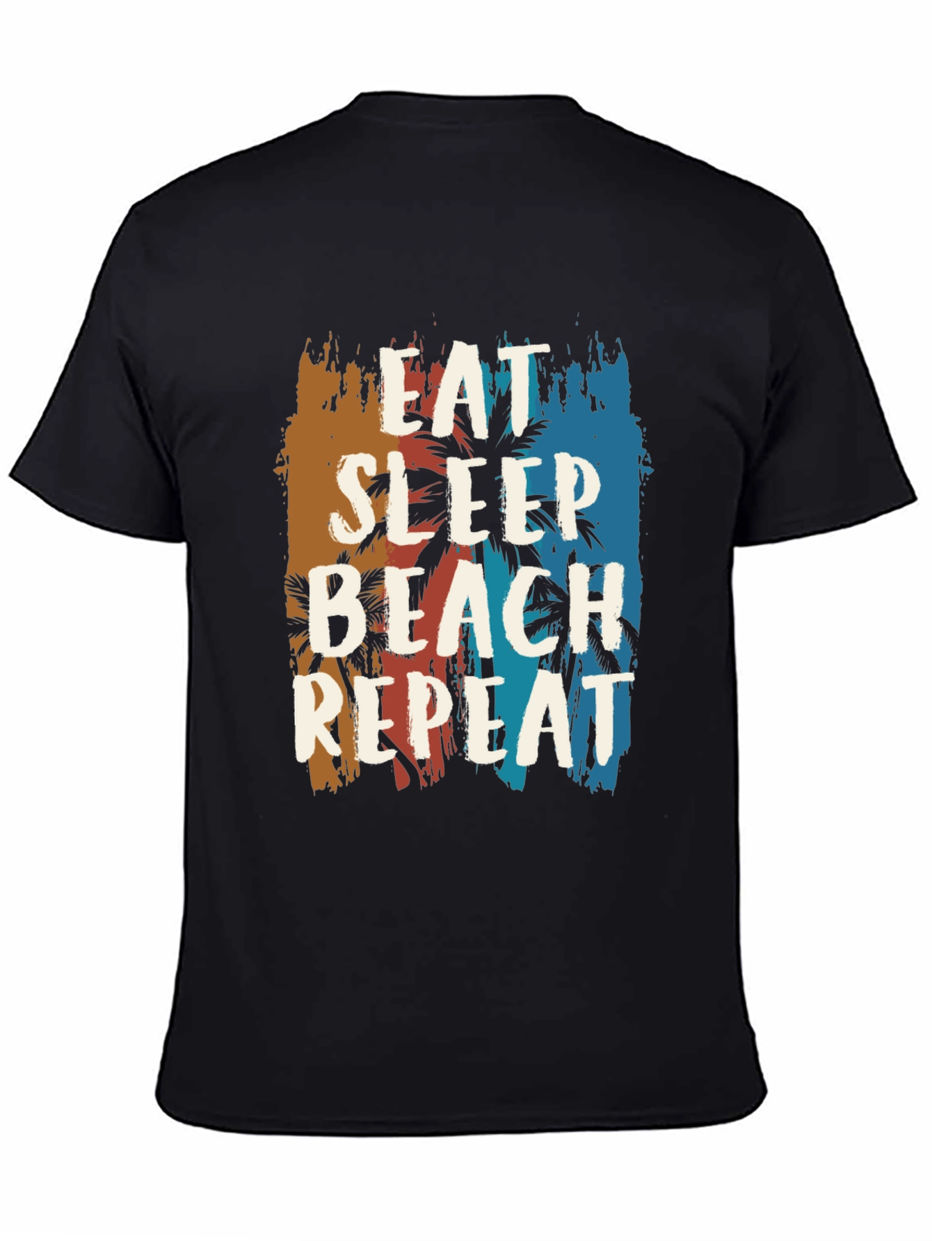 Eat Sleep Beach Repeat Graphic Tee