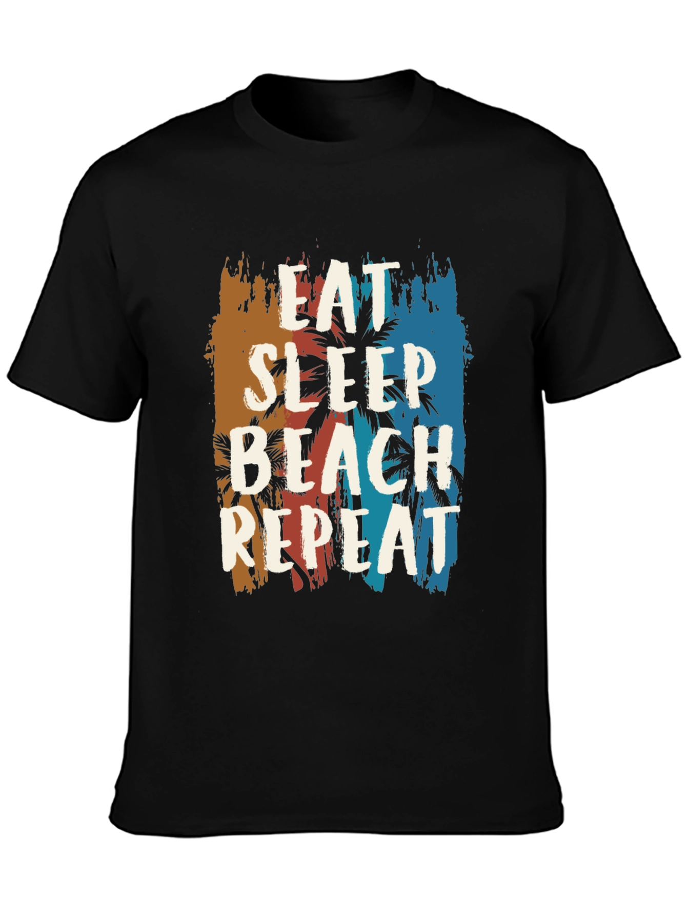 Eat Sleep Beach Repeat Graphic Tee