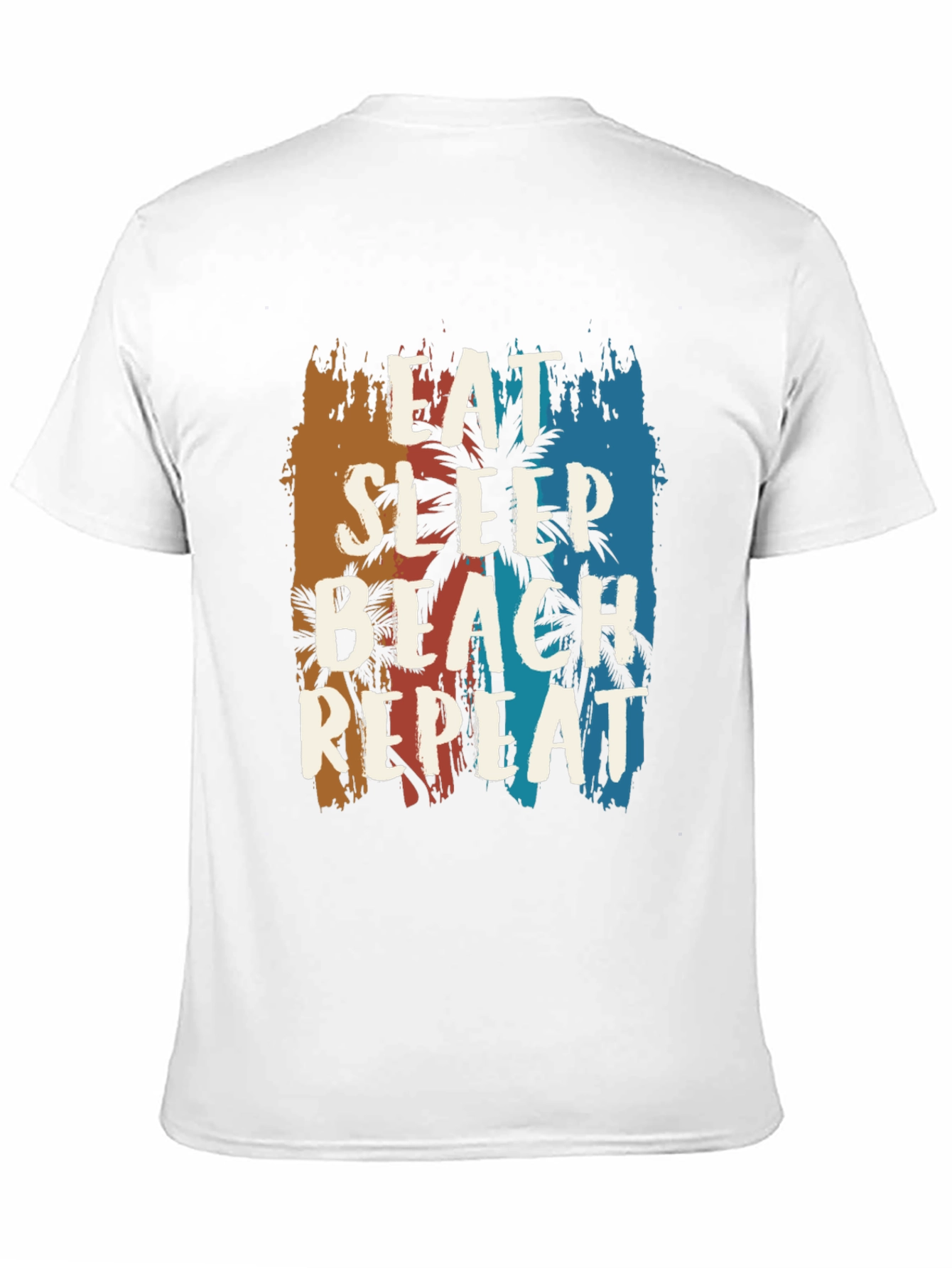 Eat Sleep Beach Repeat Graphic Tee