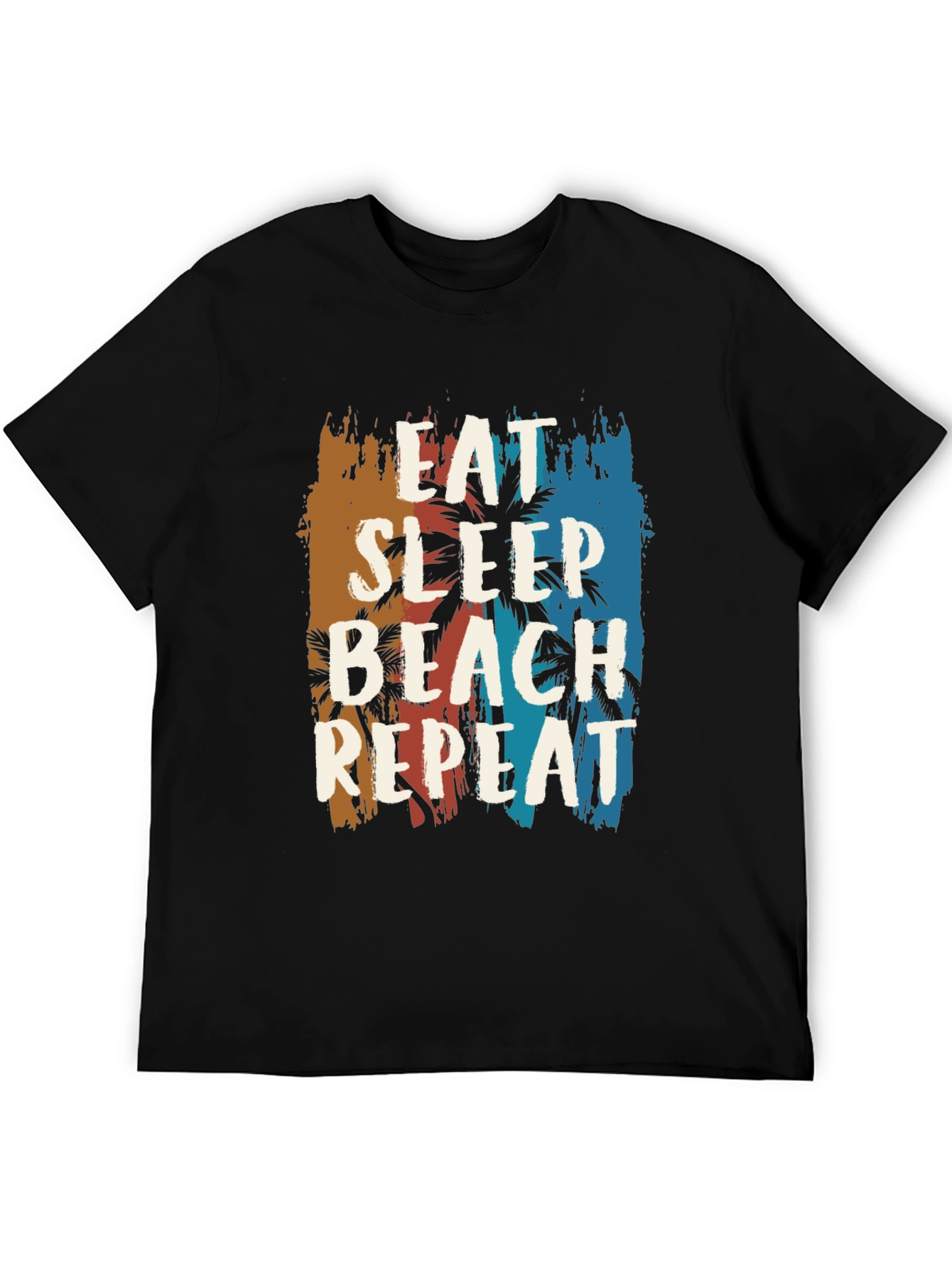 Eat Sleep Beach Repeat Graphic Tee