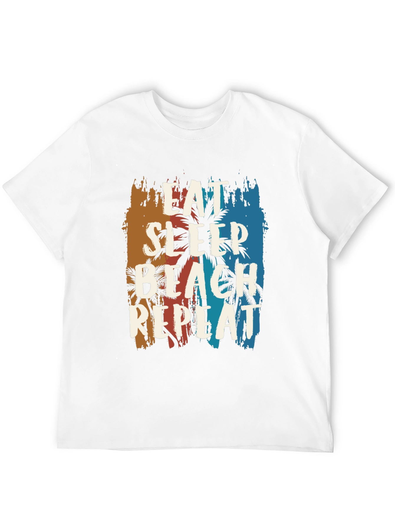 Eat Sleep Beach Repeat Graphic Tee
