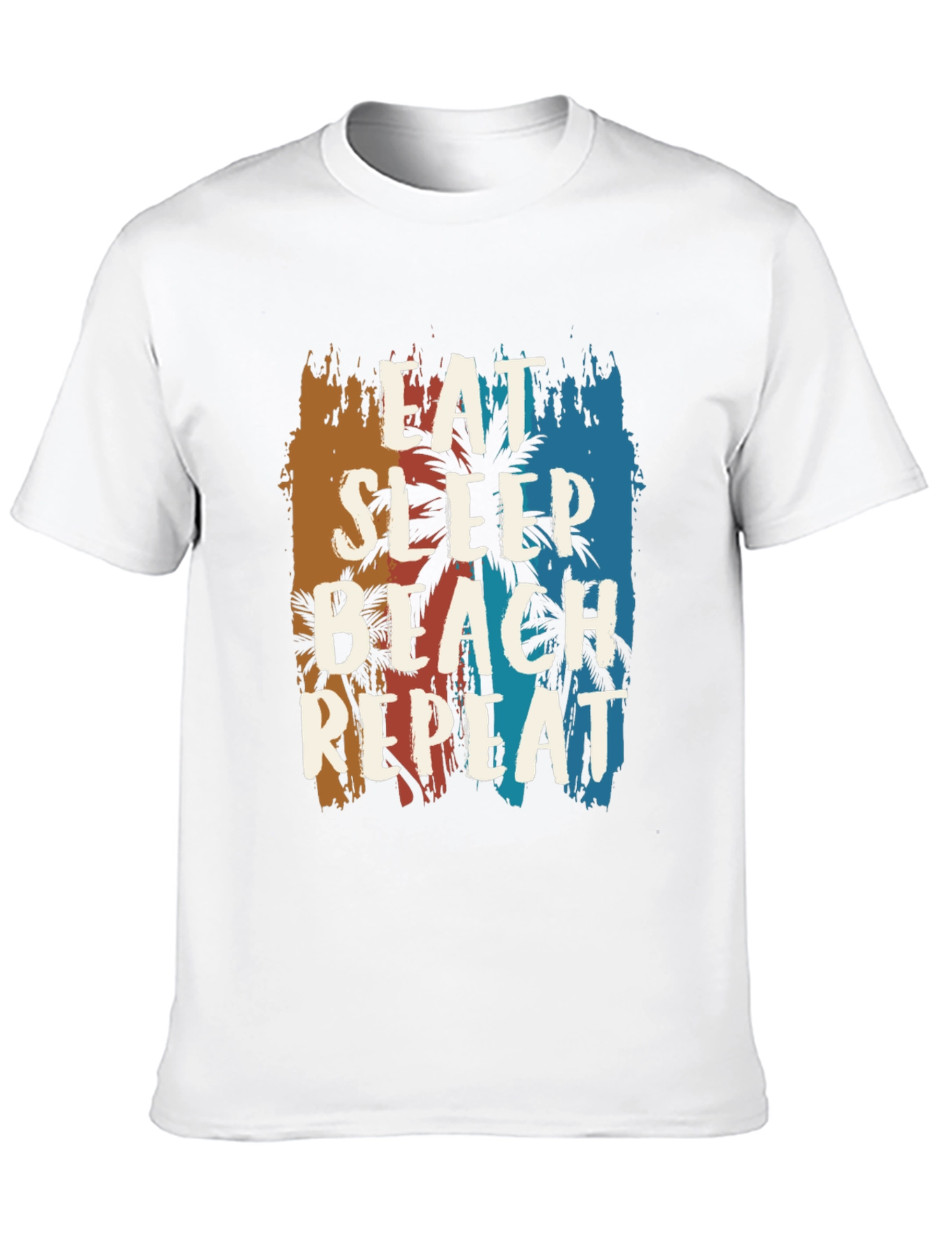 Eat Sleep Beach Repeat Graphic Tee