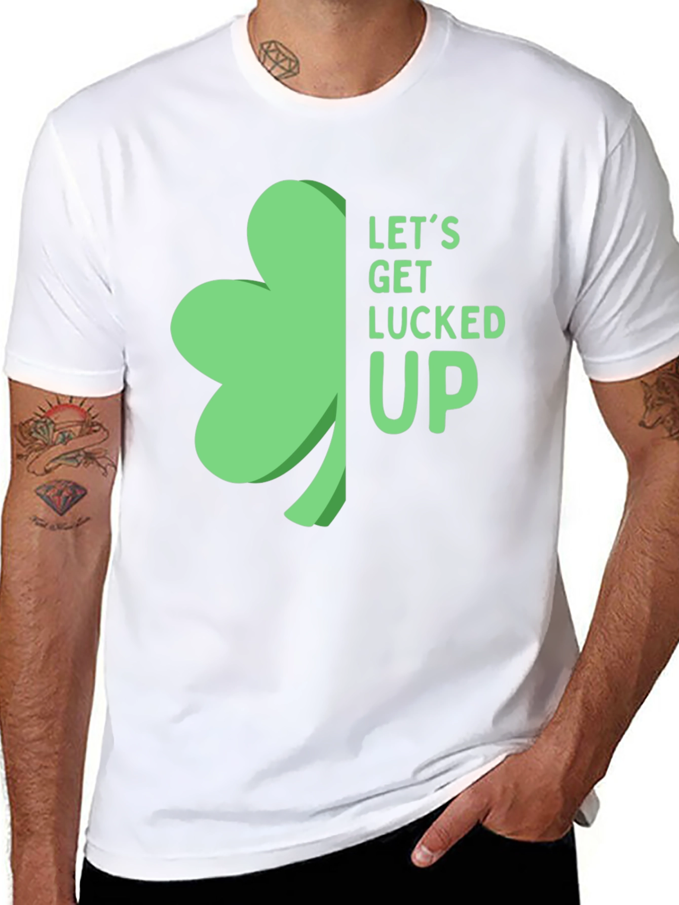 St. Patricks Day Shamrock T-Shirt: Lets Get Lucked Up!