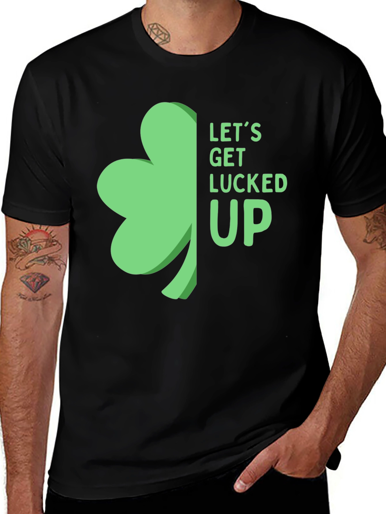 St. Patricks Day Shamrock T-Shirt: Lets Get Lucked Up!