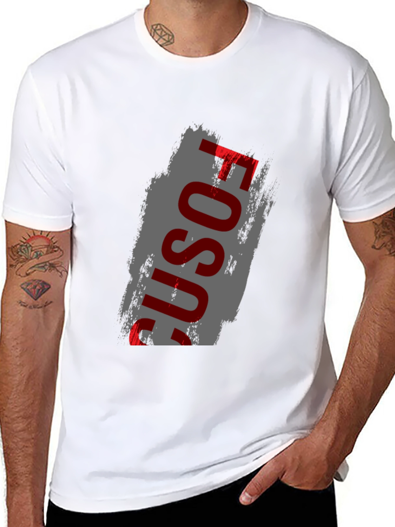FOSU1 Mens Graphic T-Shirt - Modern Streetwear Tee