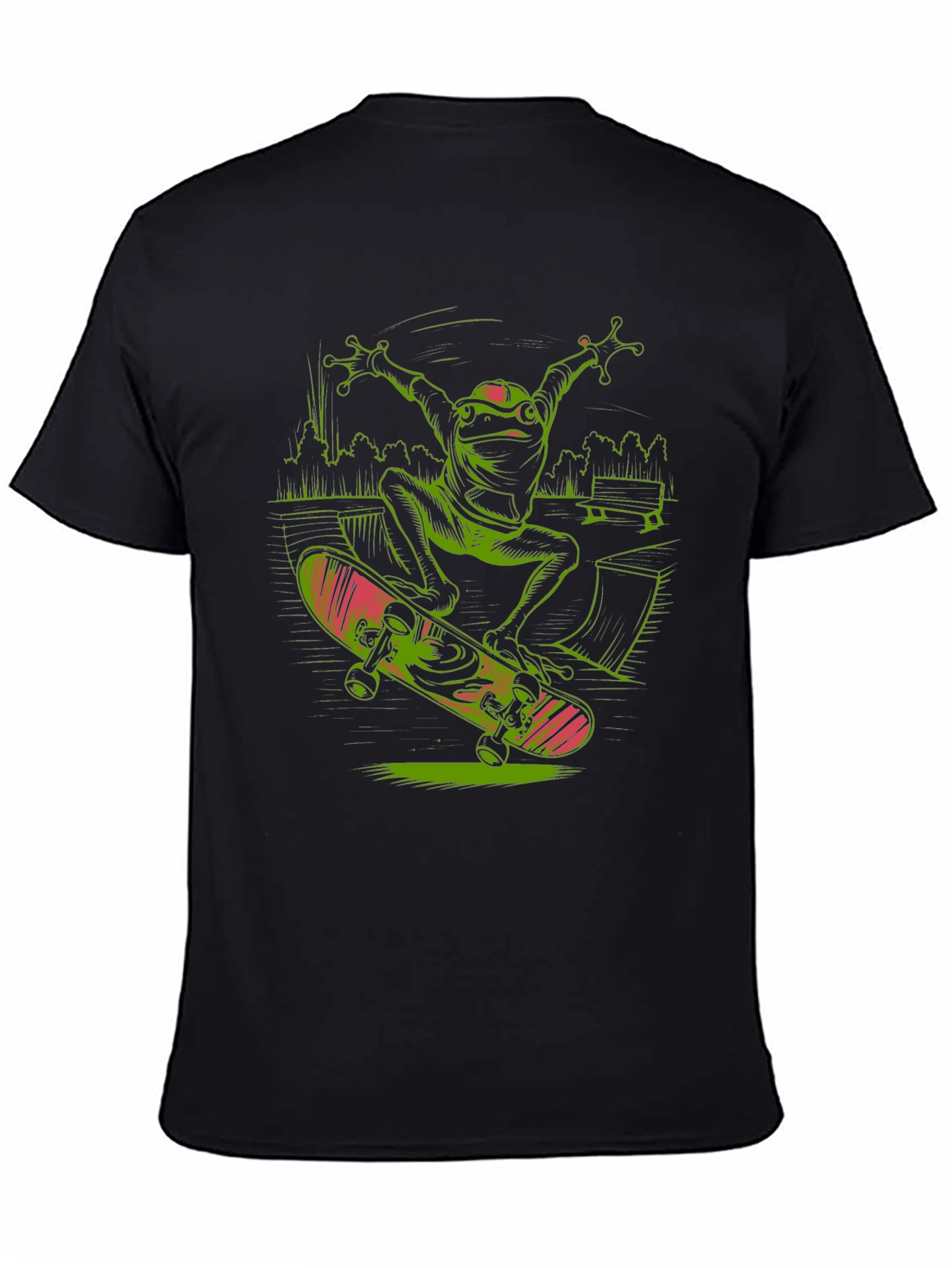 Frog Skateboard T-Shirt - Radical Reptile Style