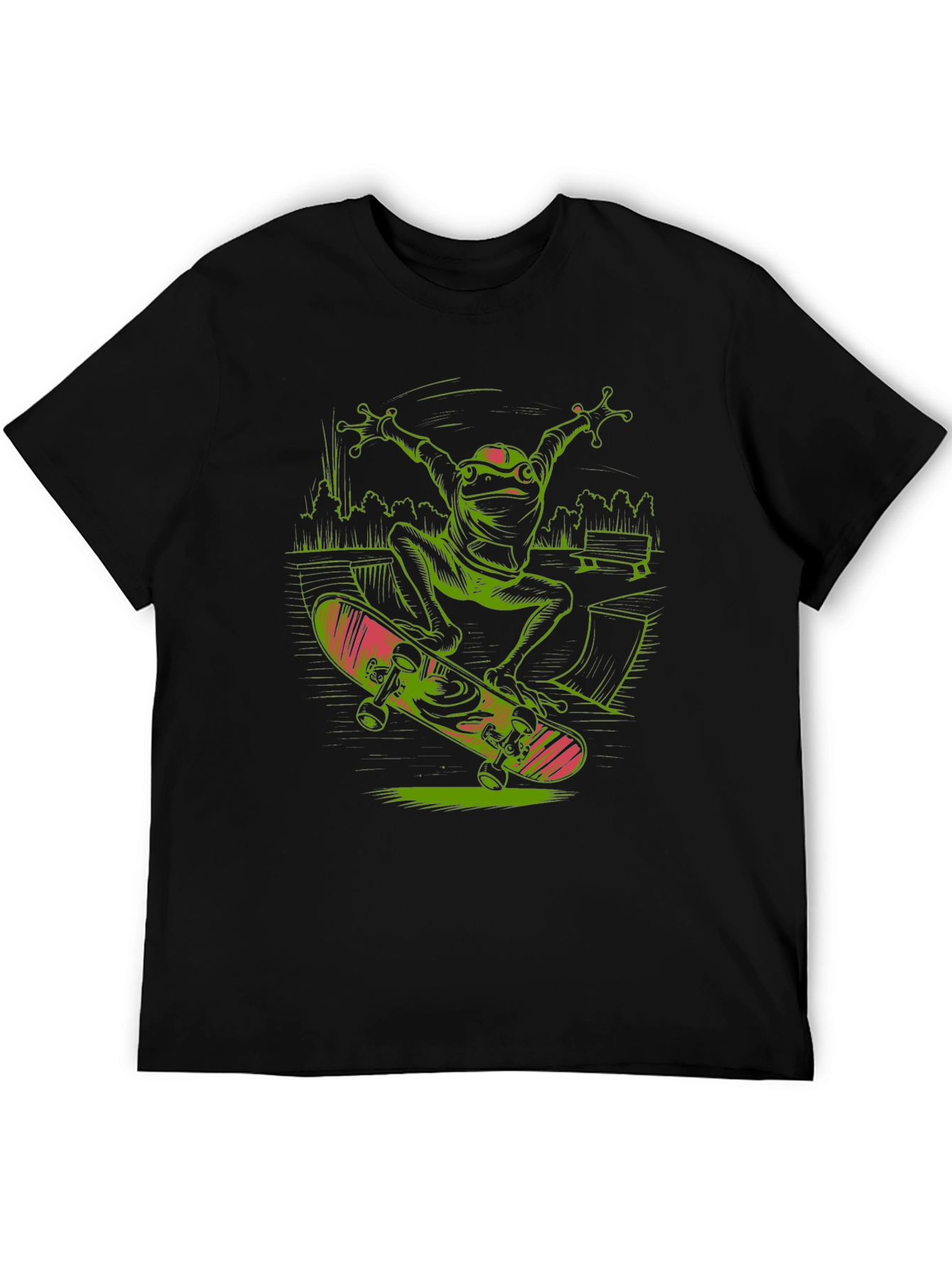 Frog Skateboard T-Shirt - Radical Reptile Style