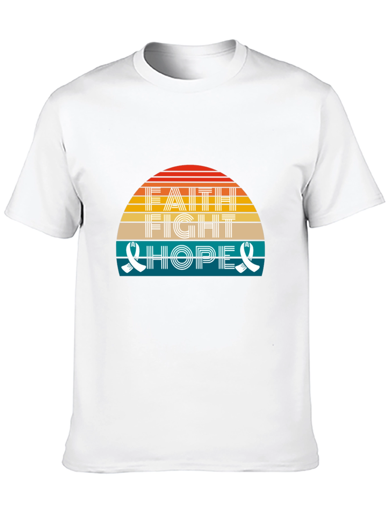 Faith Fight Hope Graphic Tee Shirt