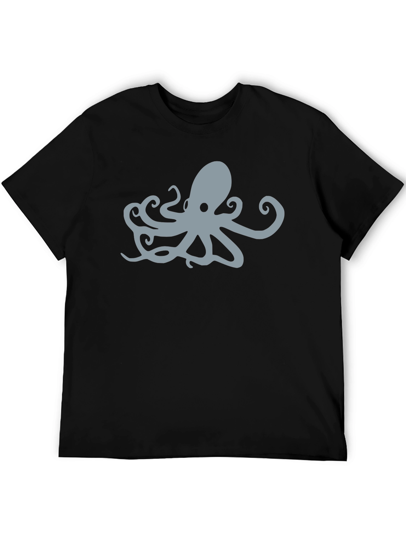 Cool Octopus Graphic Black T-Shirt