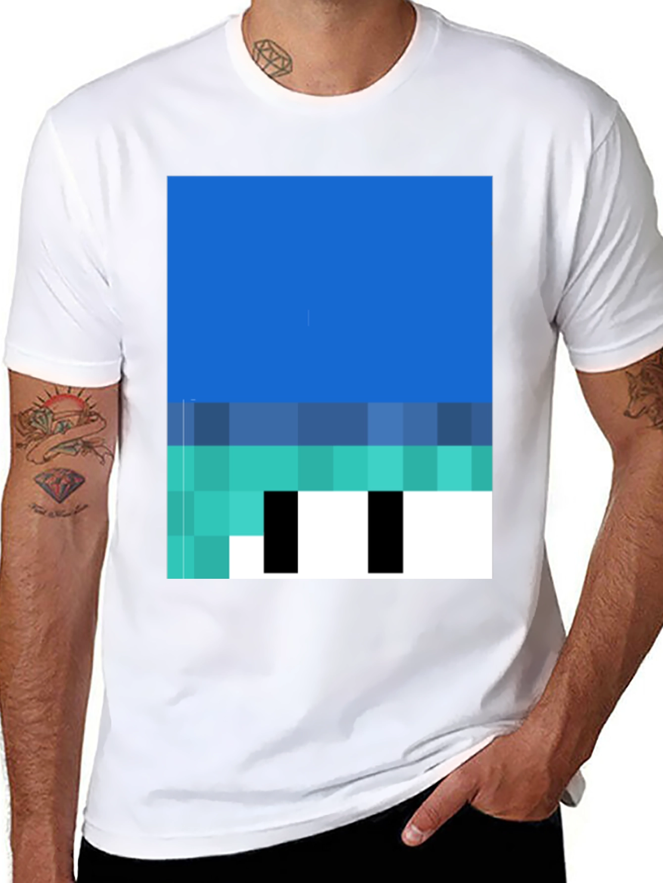 Minecraft Character Graphic Print Tee