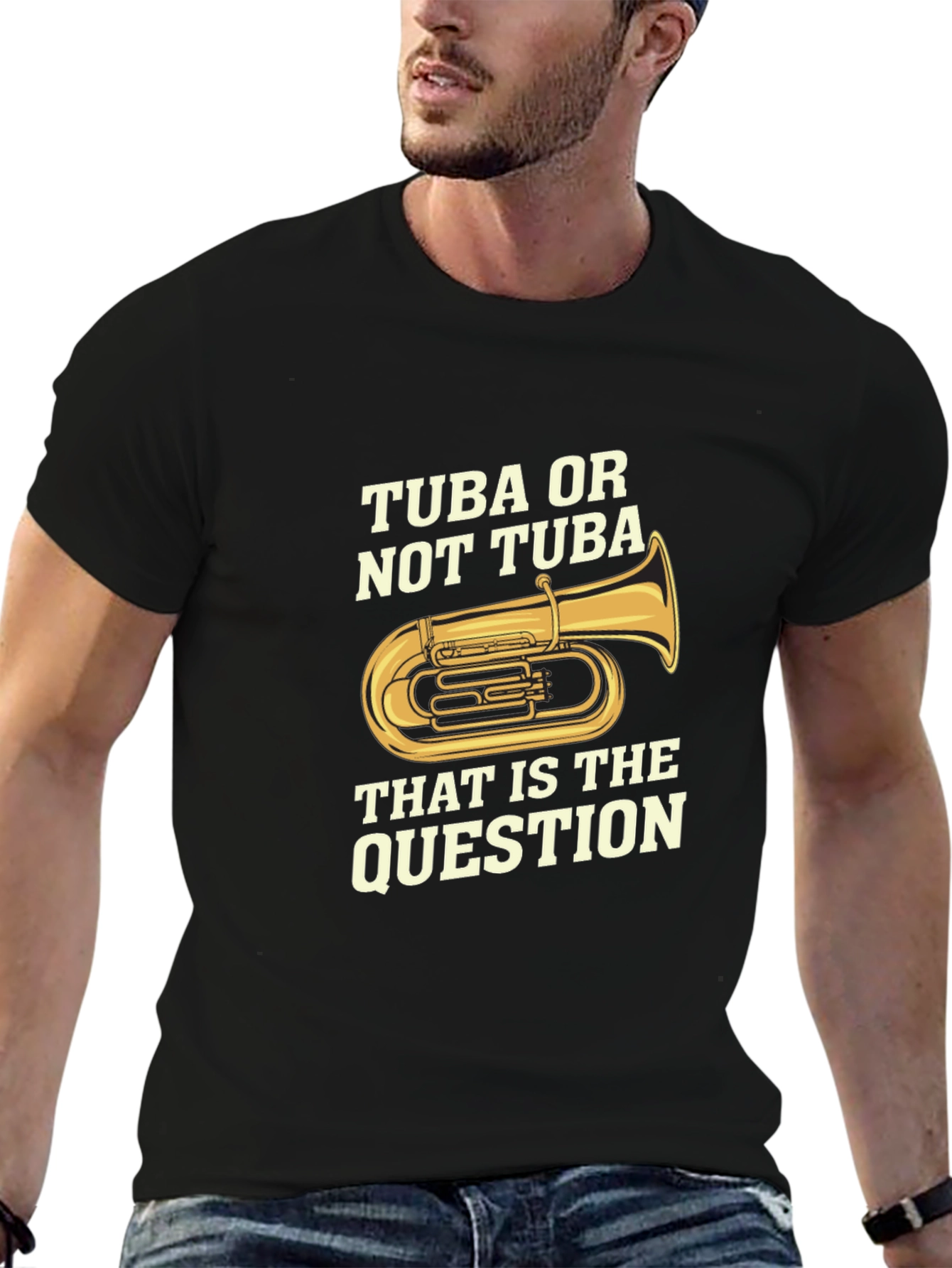 Tuba or Not Tuba Funny Musician T-Shirt
