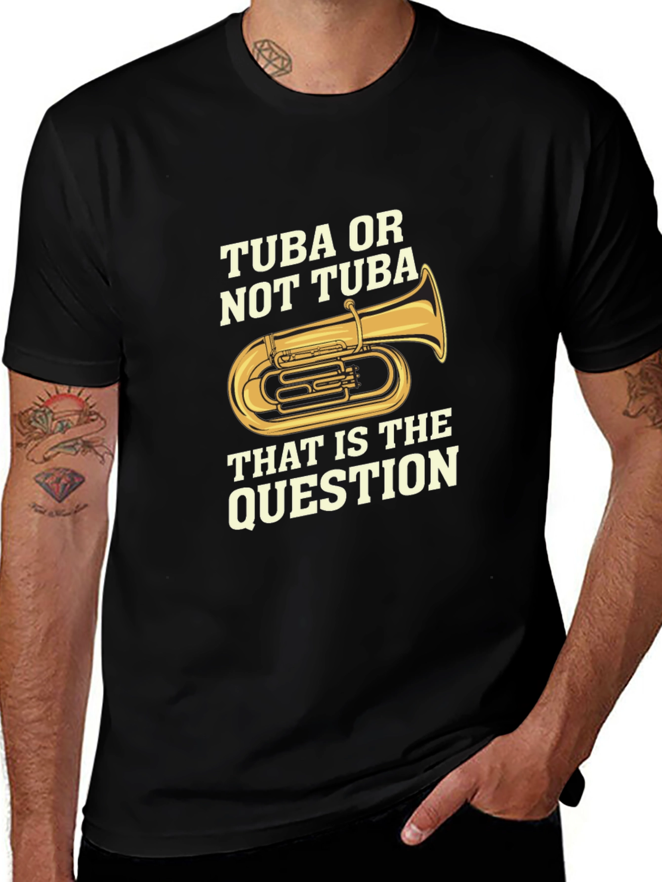 Tuba or Not Tuba Funny Musician T-Shirt