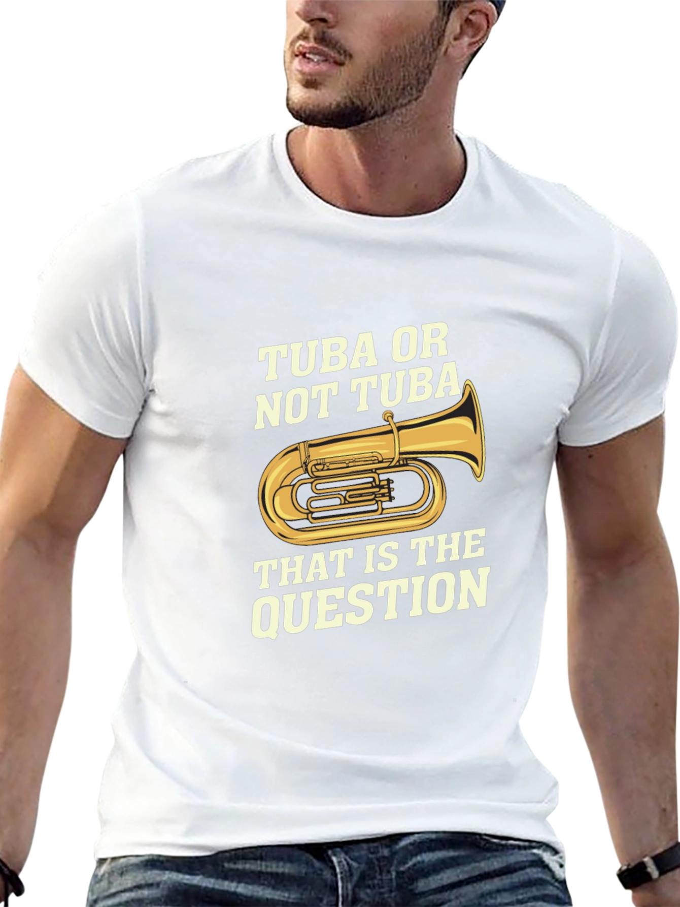 Tuba or Not Tuba Funny Musician T-Shirt
