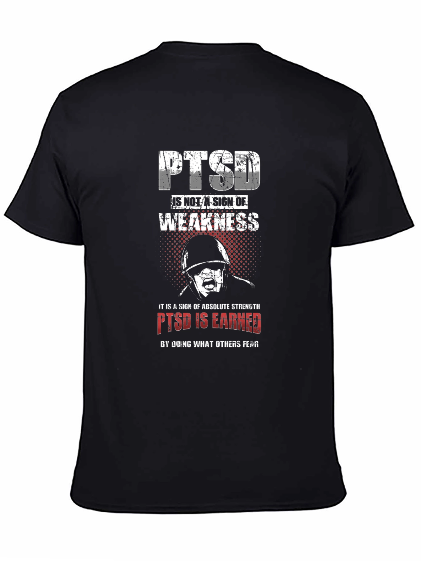 PTSD Is Earned Graphic T-Shirt