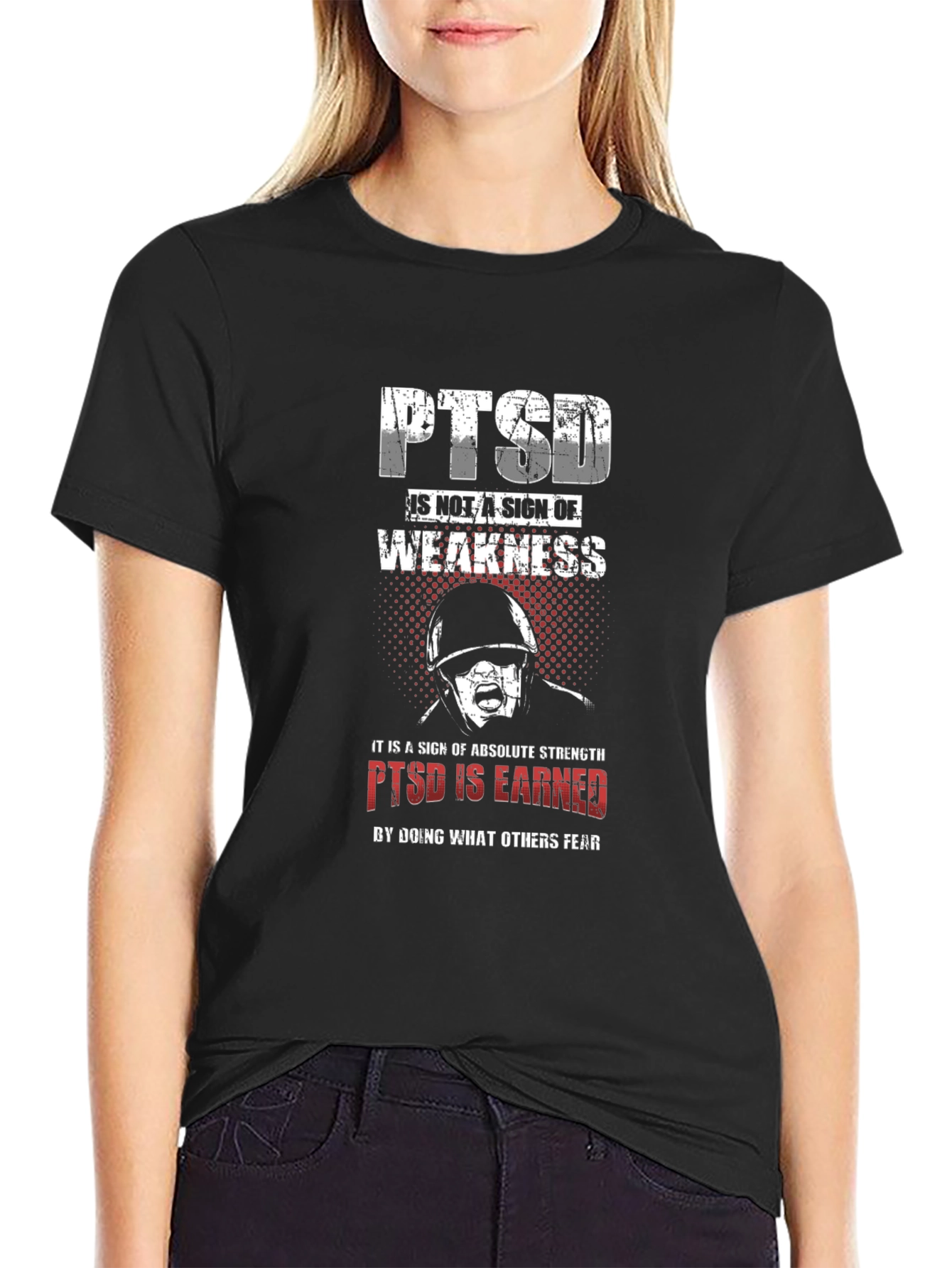 PTSD Is Earned Graphic T-Shirt