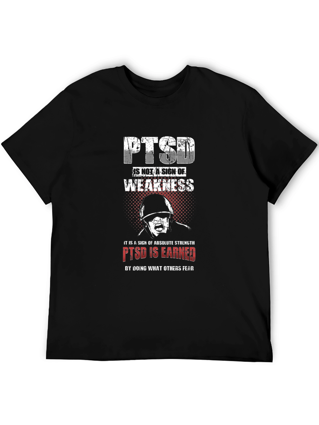 PTSD Is Earned Graphic T-Shirt