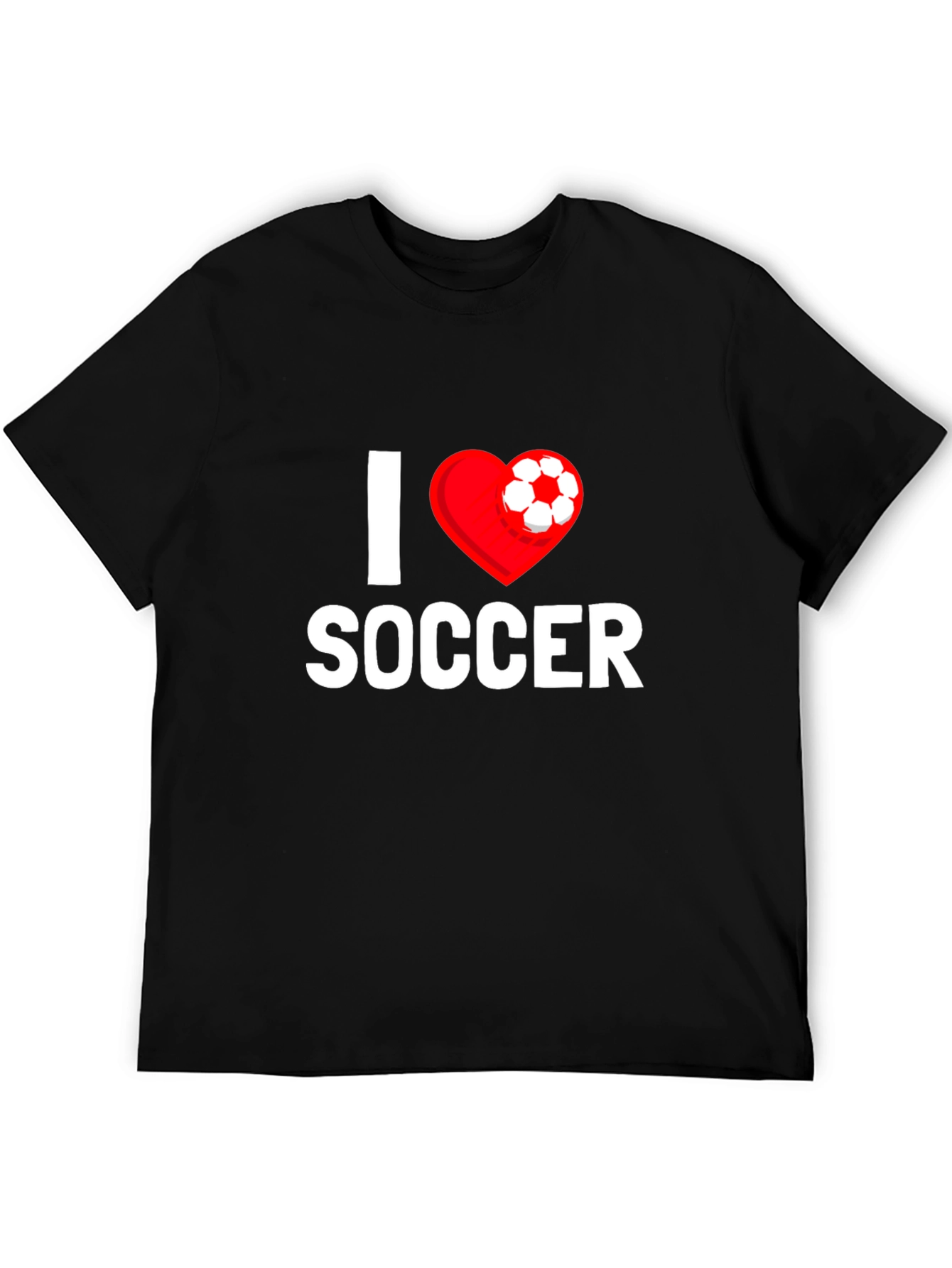 I Love Soccer T-Shirt - Heart Design