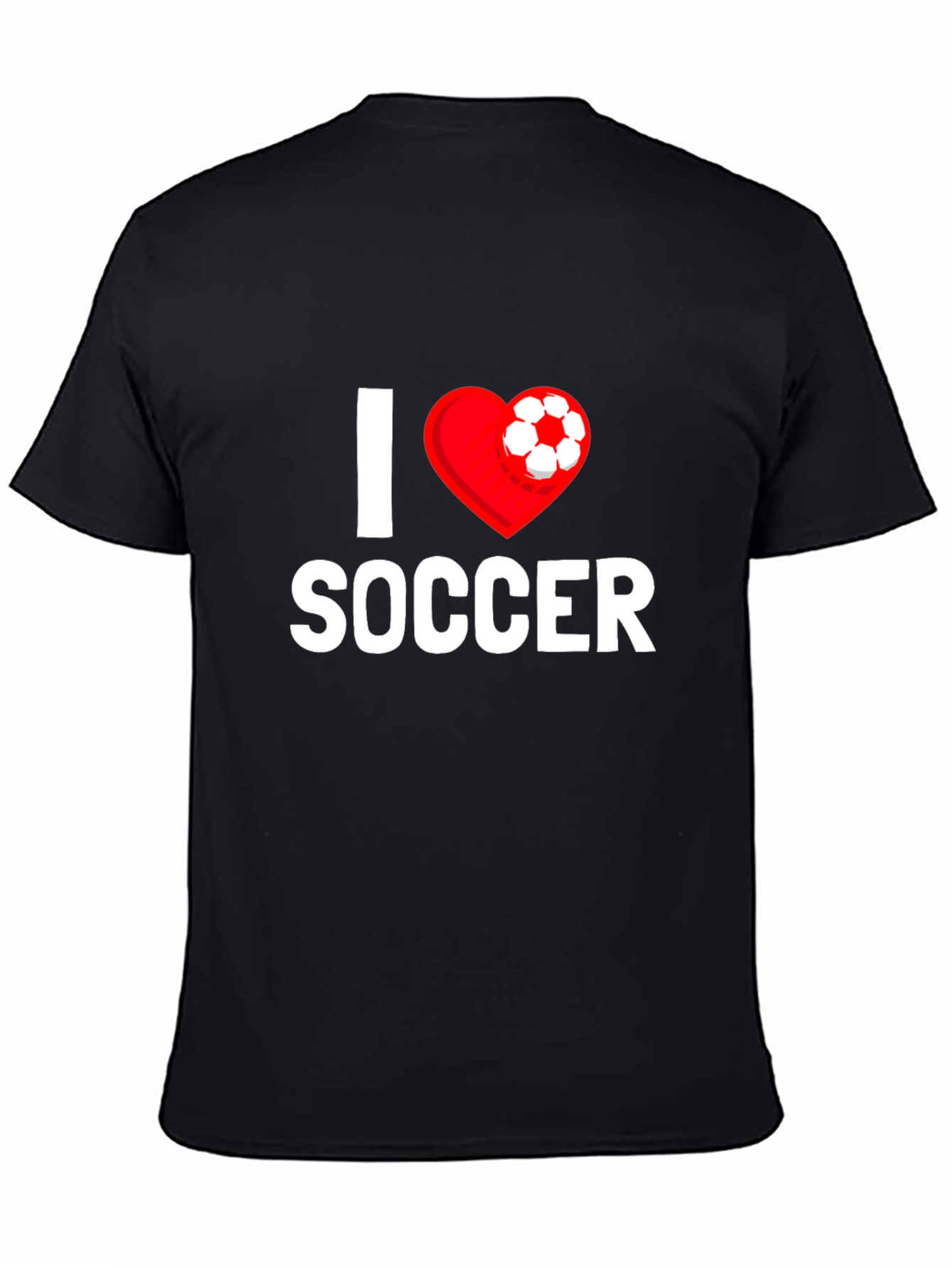 I Love Soccer T-Shirt - Heart Design