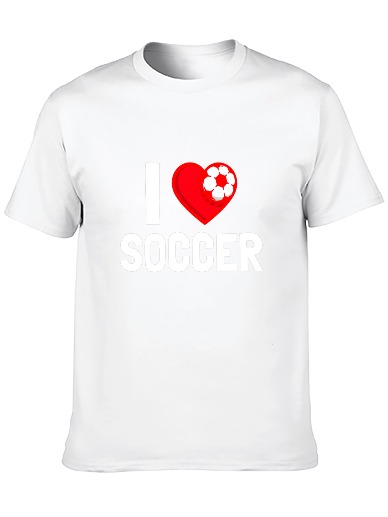 I Love Soccer T-Shirt - Heart Design