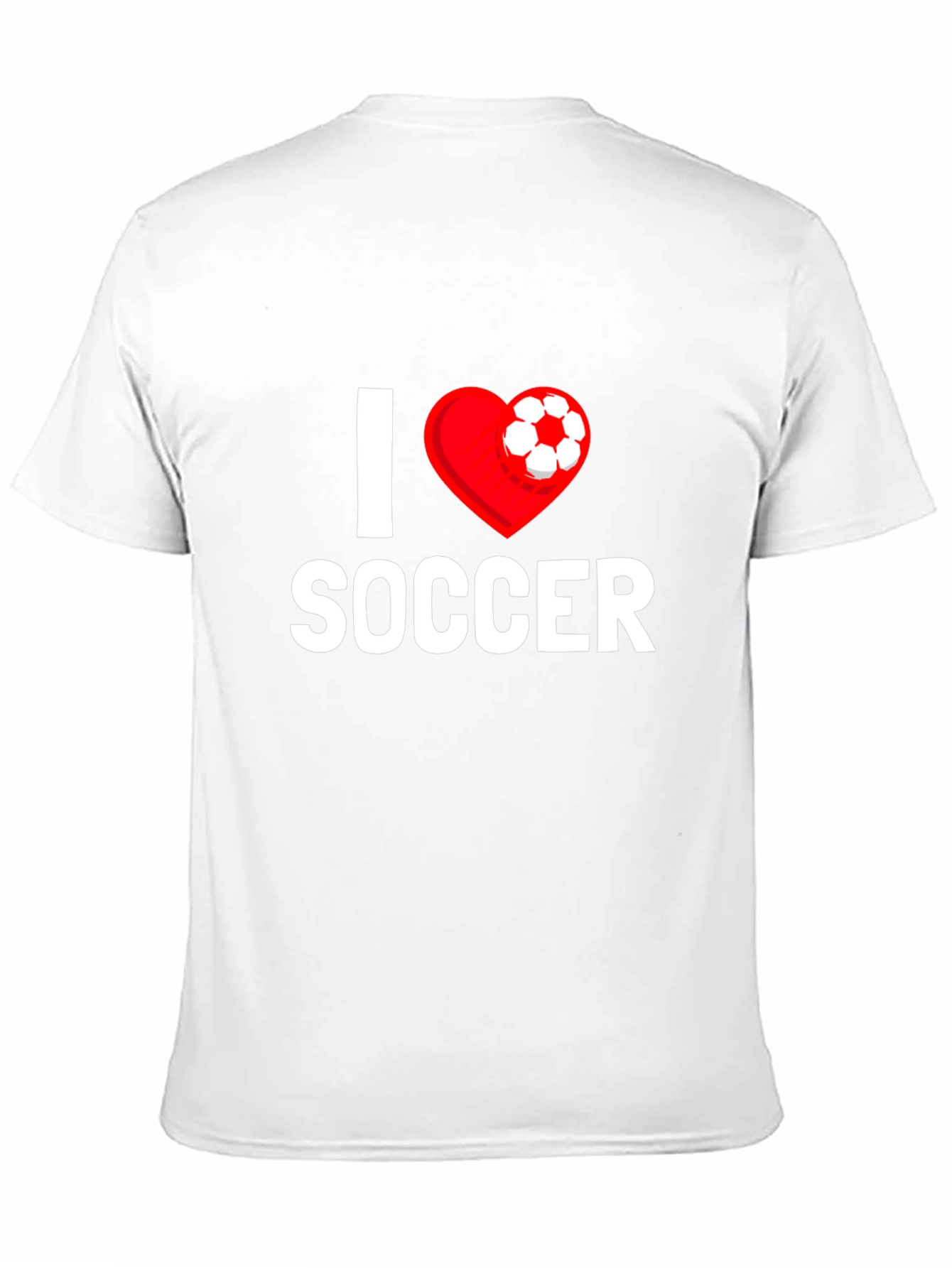 I Love Soccer T-Shirt - Heart Design